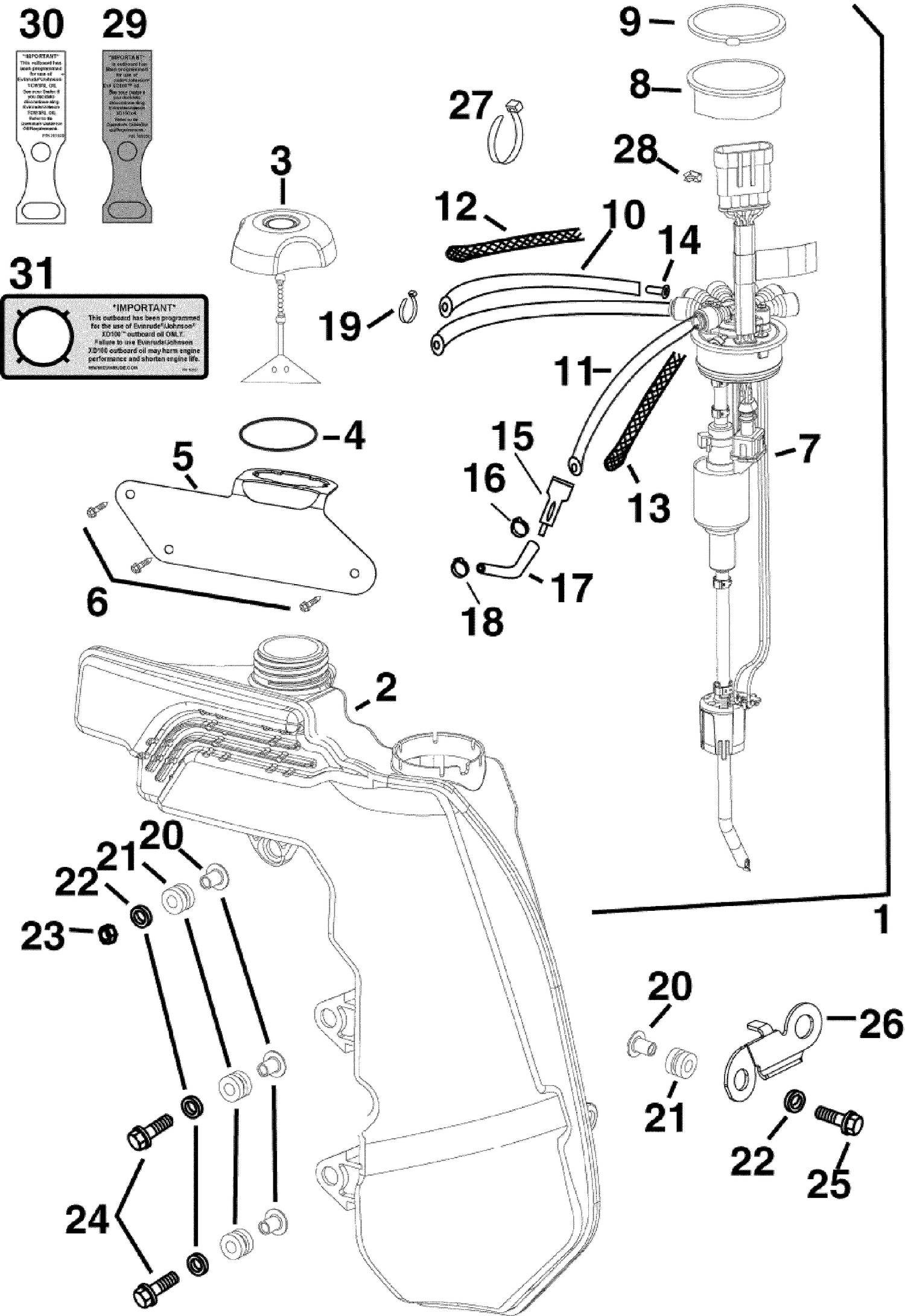 OIL TANK & PUMP