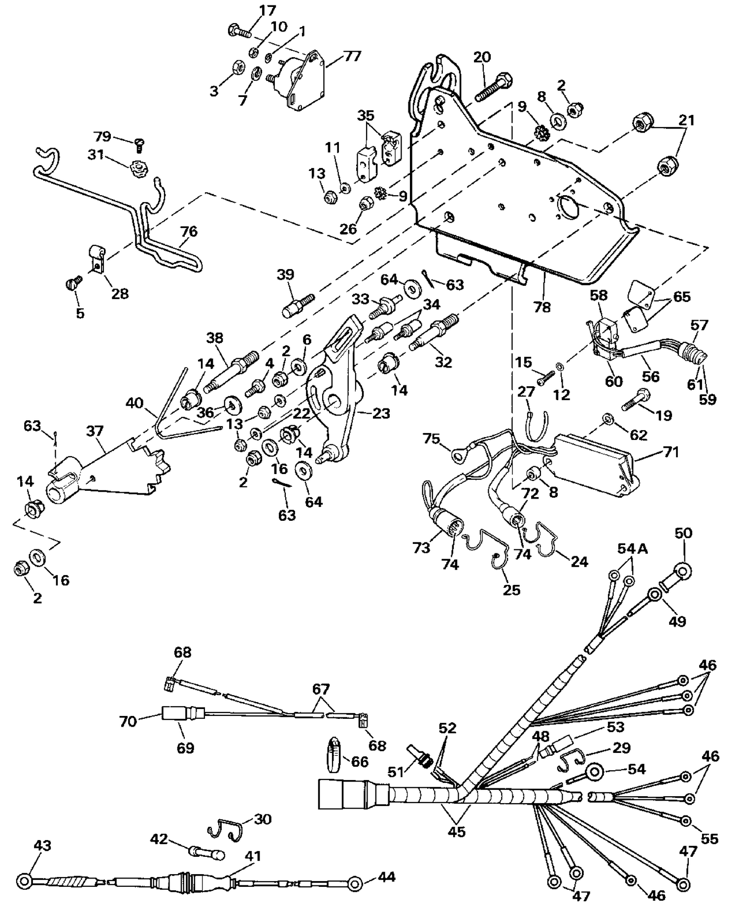 WIRE HARNESS, BRACKET & SOLENOID