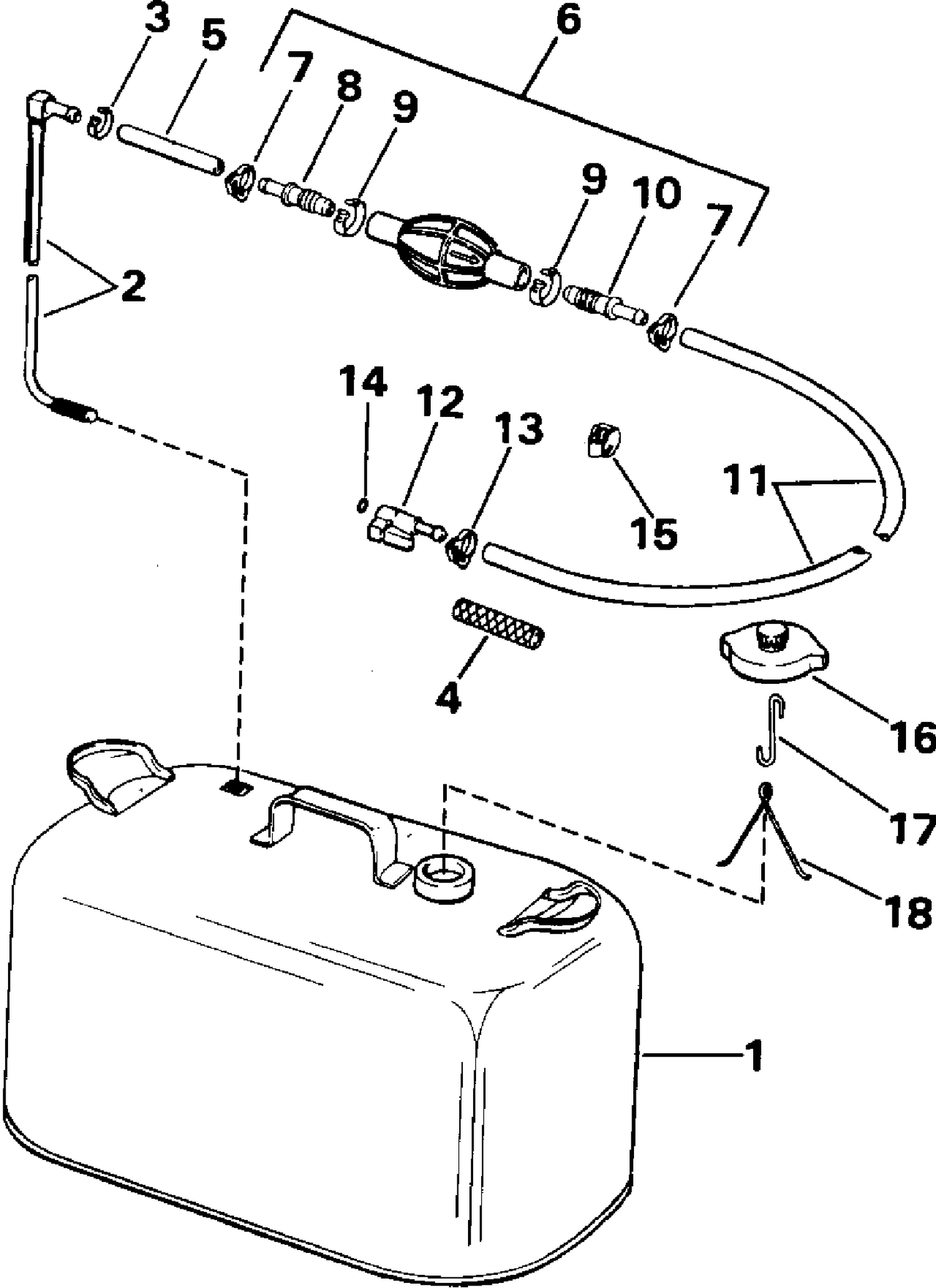 FUEL TANK WITHOUT GAUGE