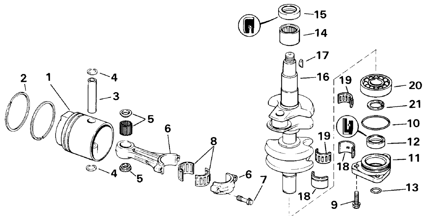 CRANKSHAFT & PISTON