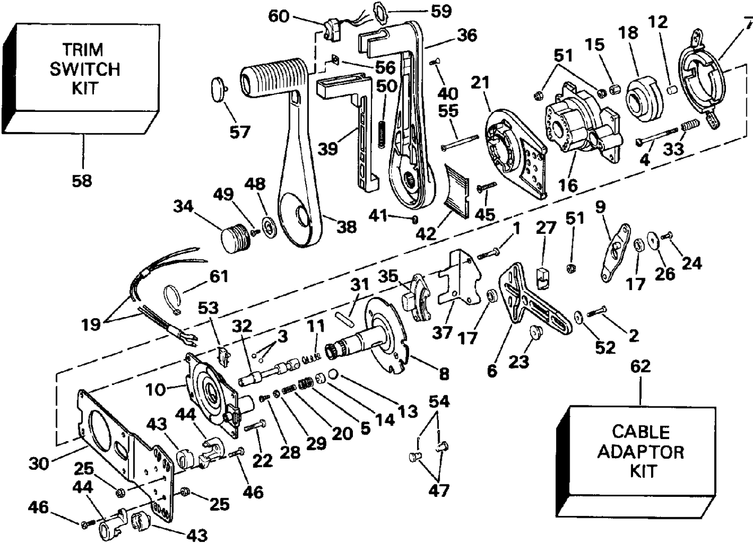 REMOTE CONTROL - CONCEALED SIDE MOUNT