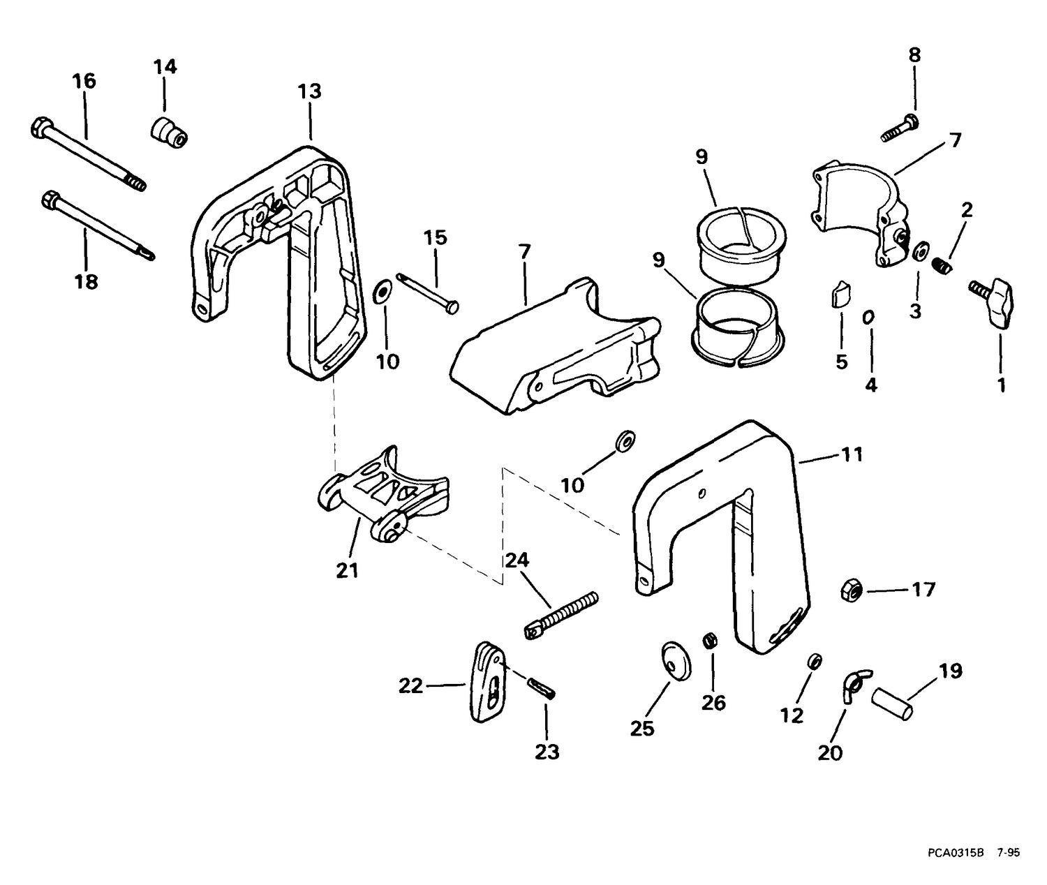 STERN BRACKET & SWIVEL BRACKET