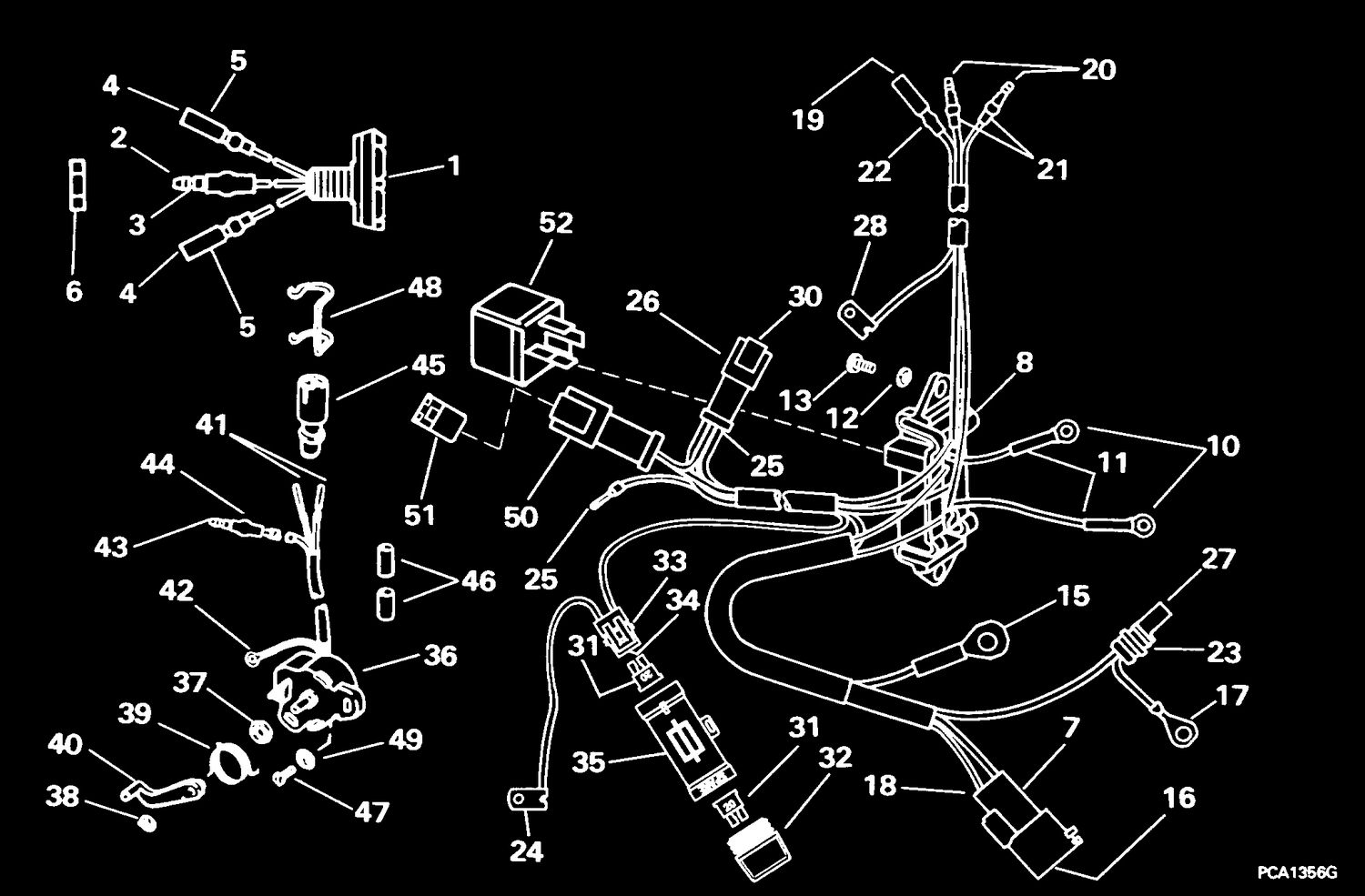 POWER TRIM/TILT ELECTRICAL -- 65, 70 MODELS