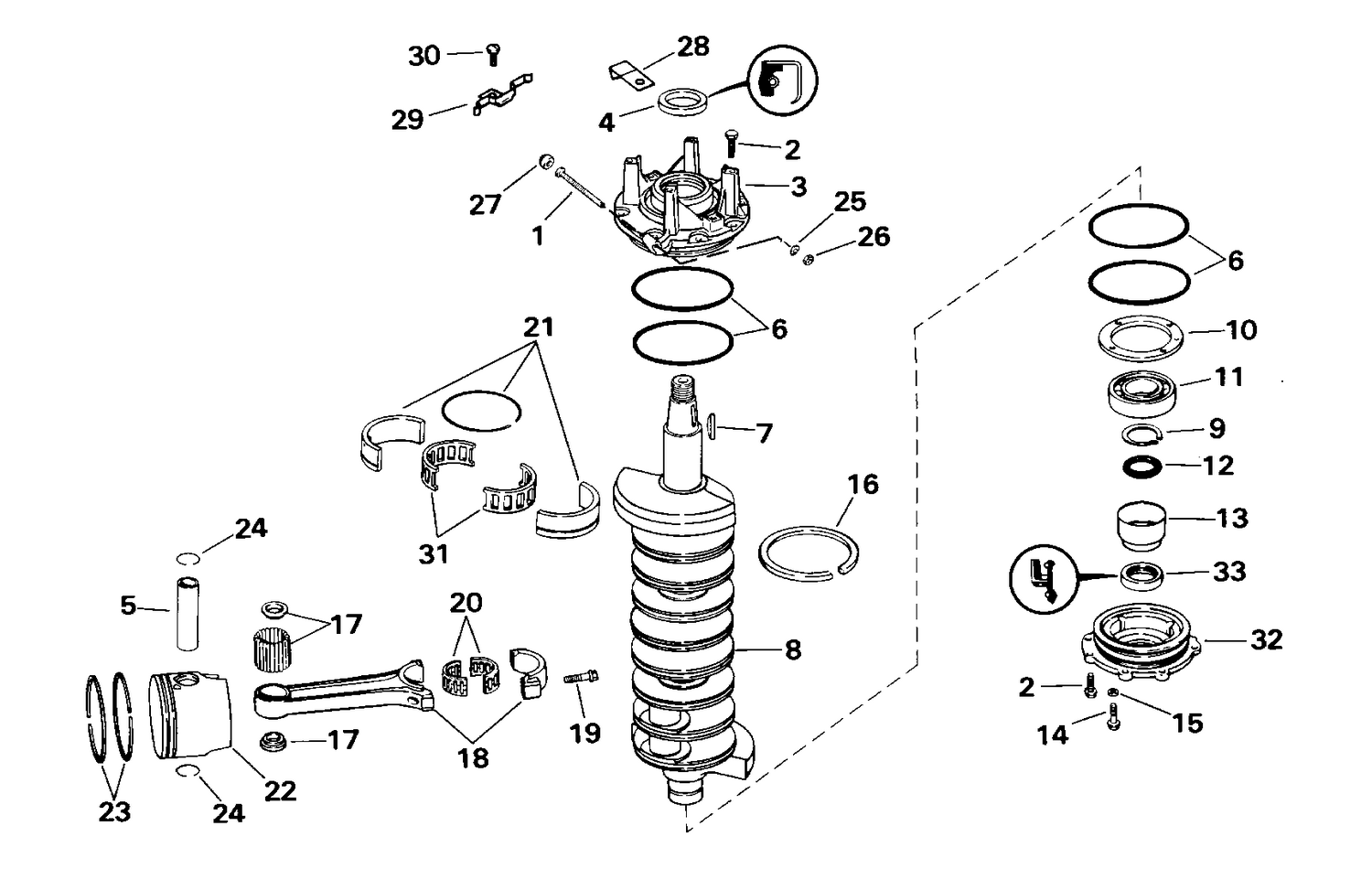 CRANKSHAFT & PISTON