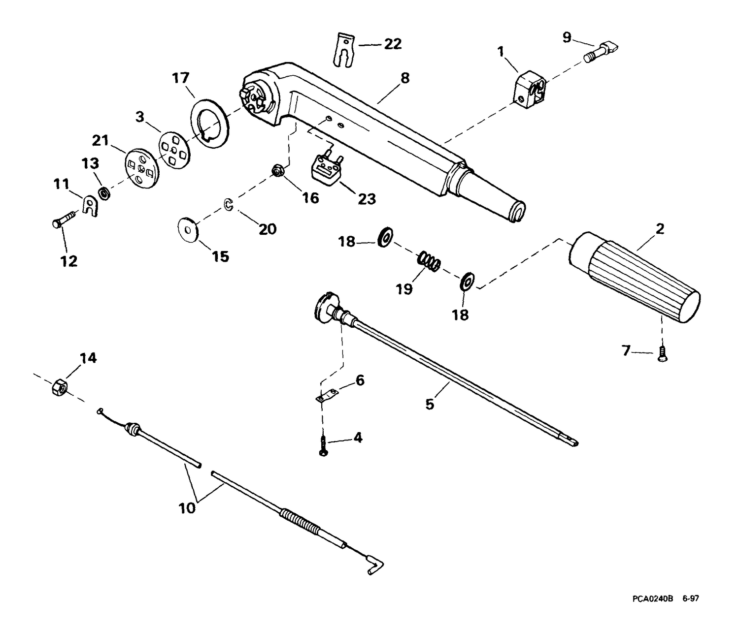 TILLER ARM