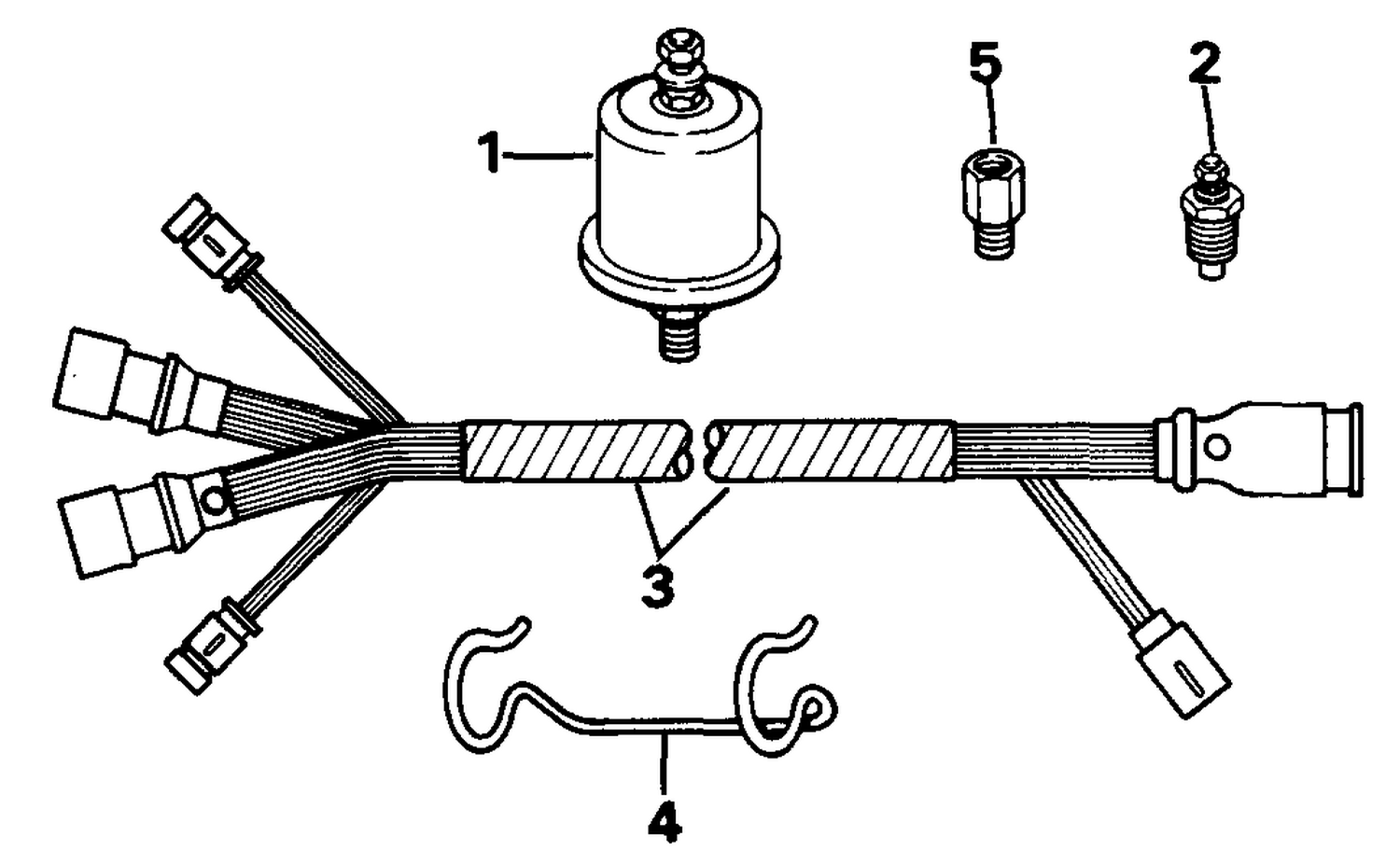 SECOND STATION CONNECTOR-INSTRUMENTS & TRIM CABLE
