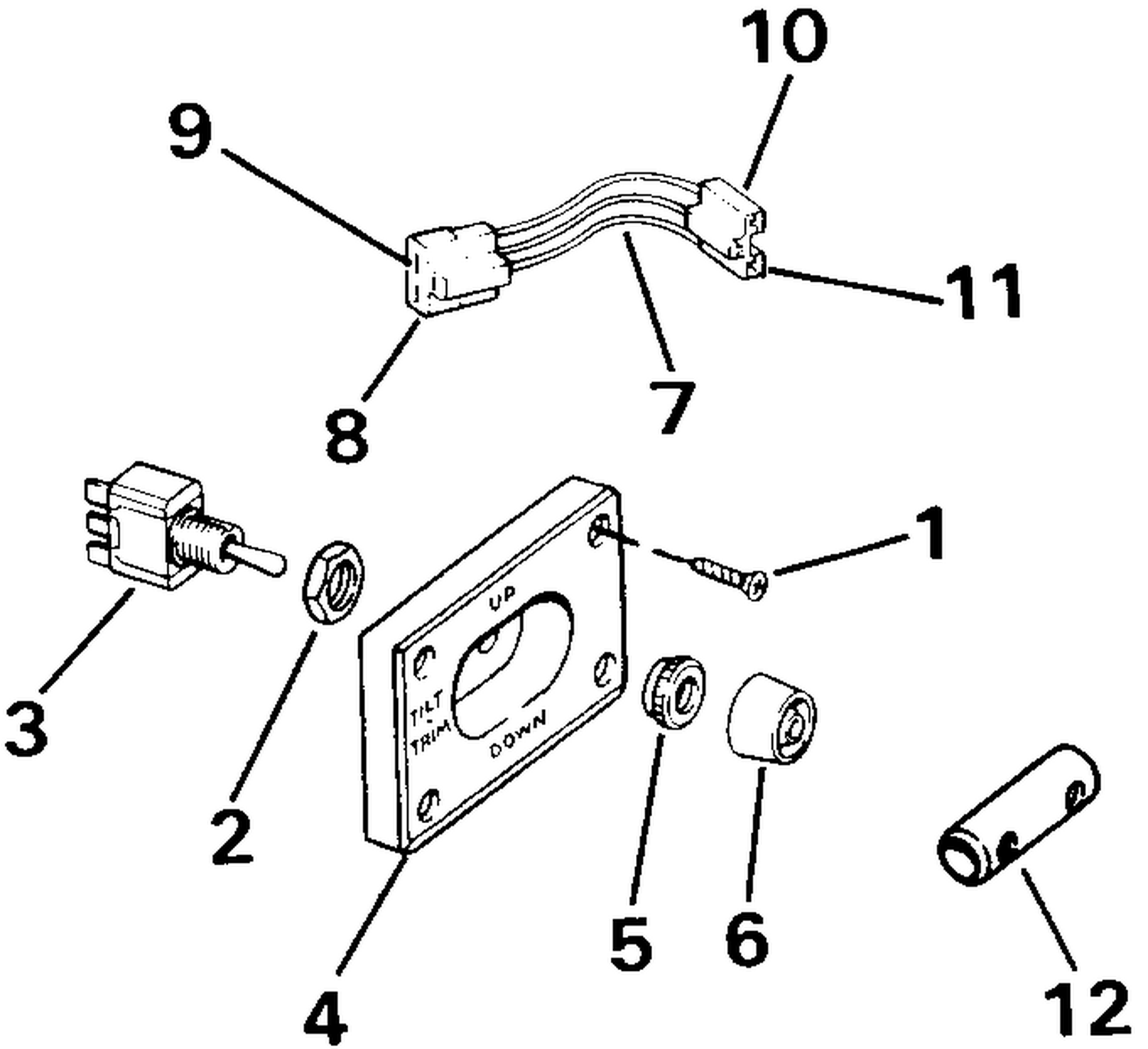 TRIM/TILT SWITCH CONVERSION KIT-DUAL ENGINE