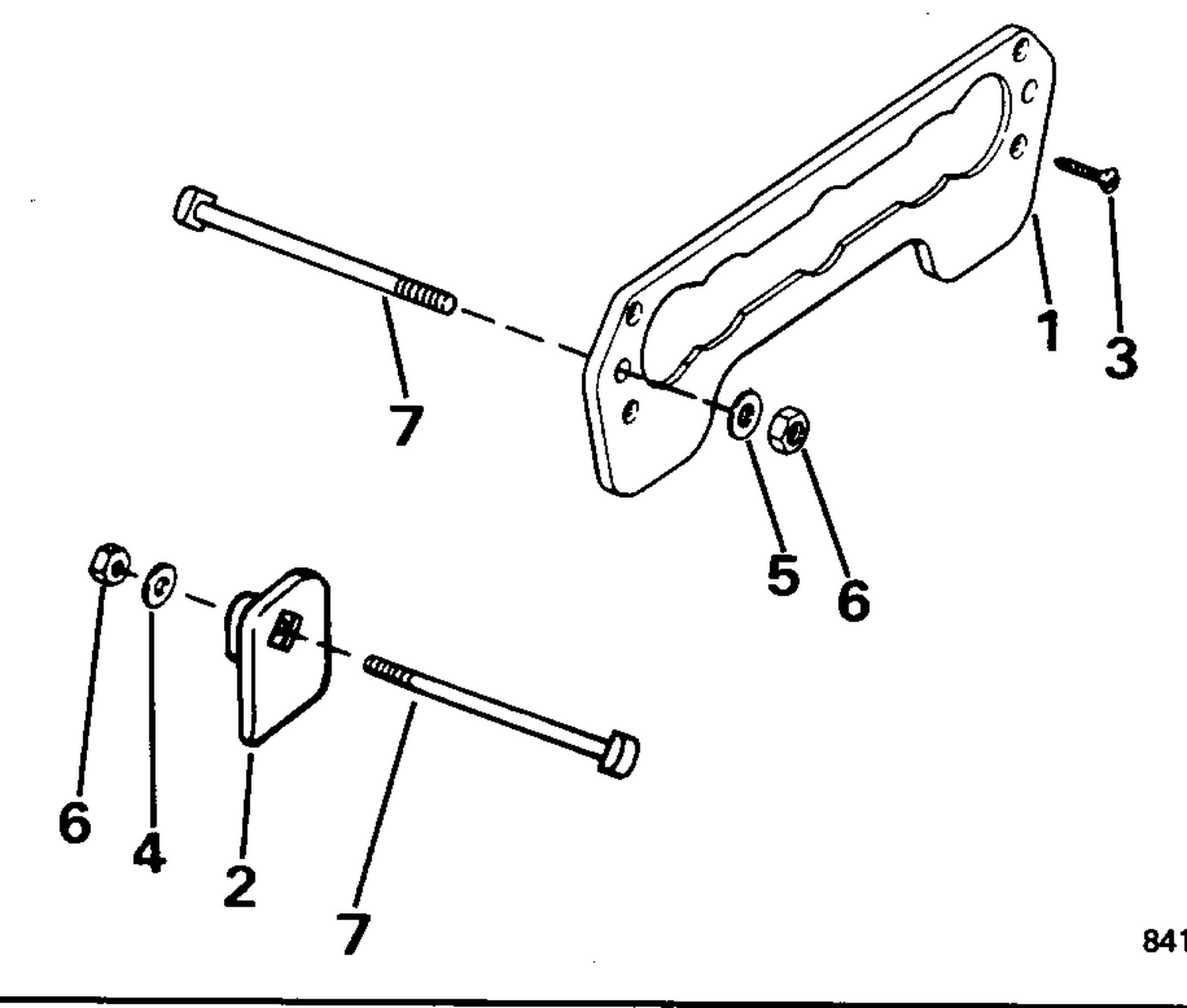 TRANSOM PLATE KIT - 3 THRU 55