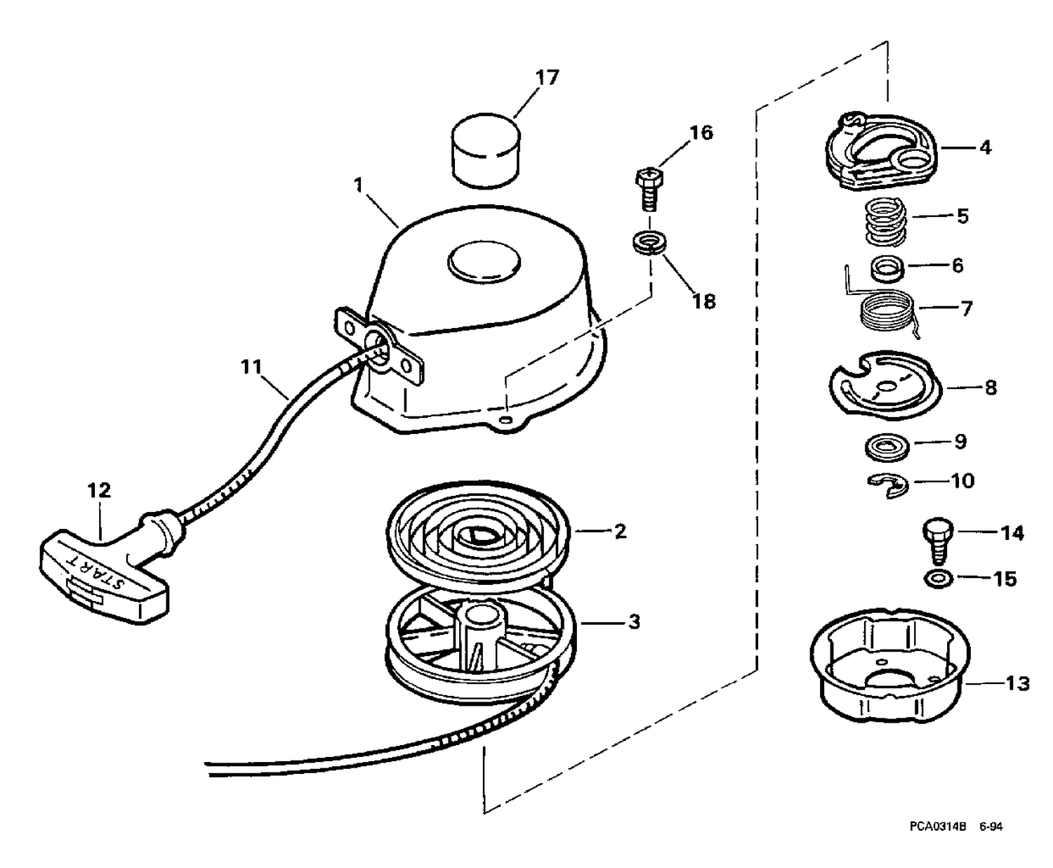 RECOIL STARTER ASSEMBLY
