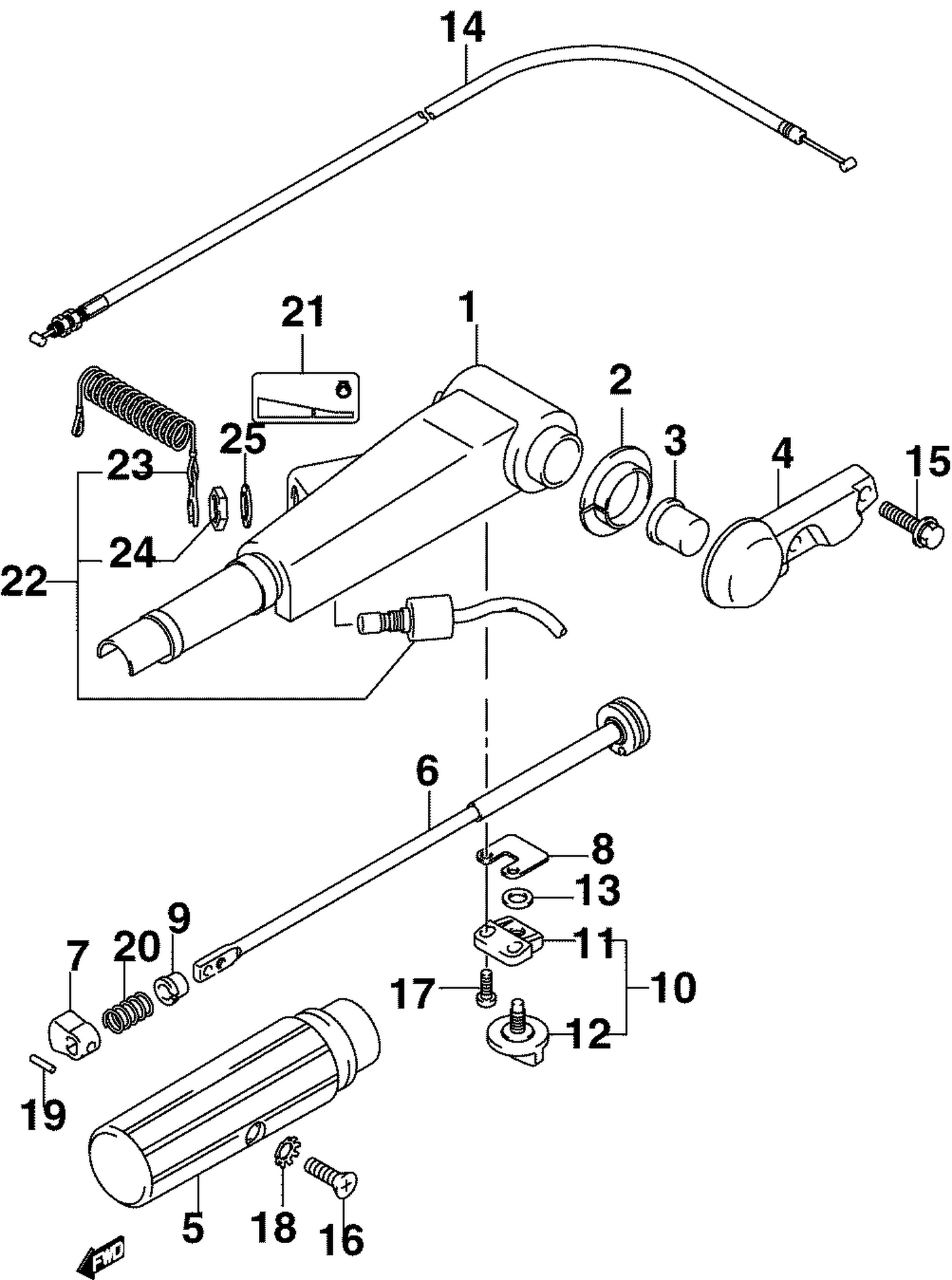 TILLER  HANDLE