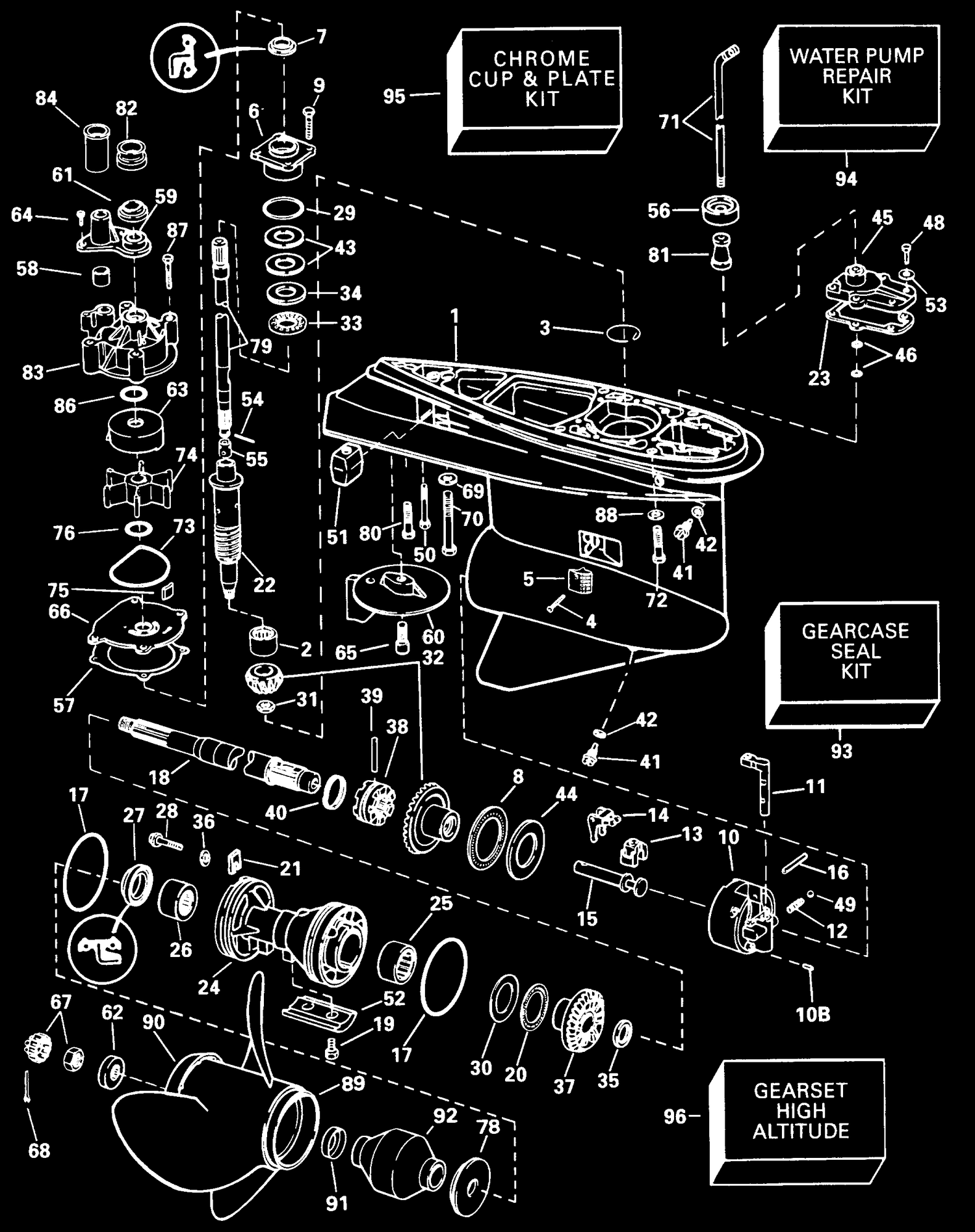 GEARCASE -- STANDARD ROTATION -- PL & IX MODELS
