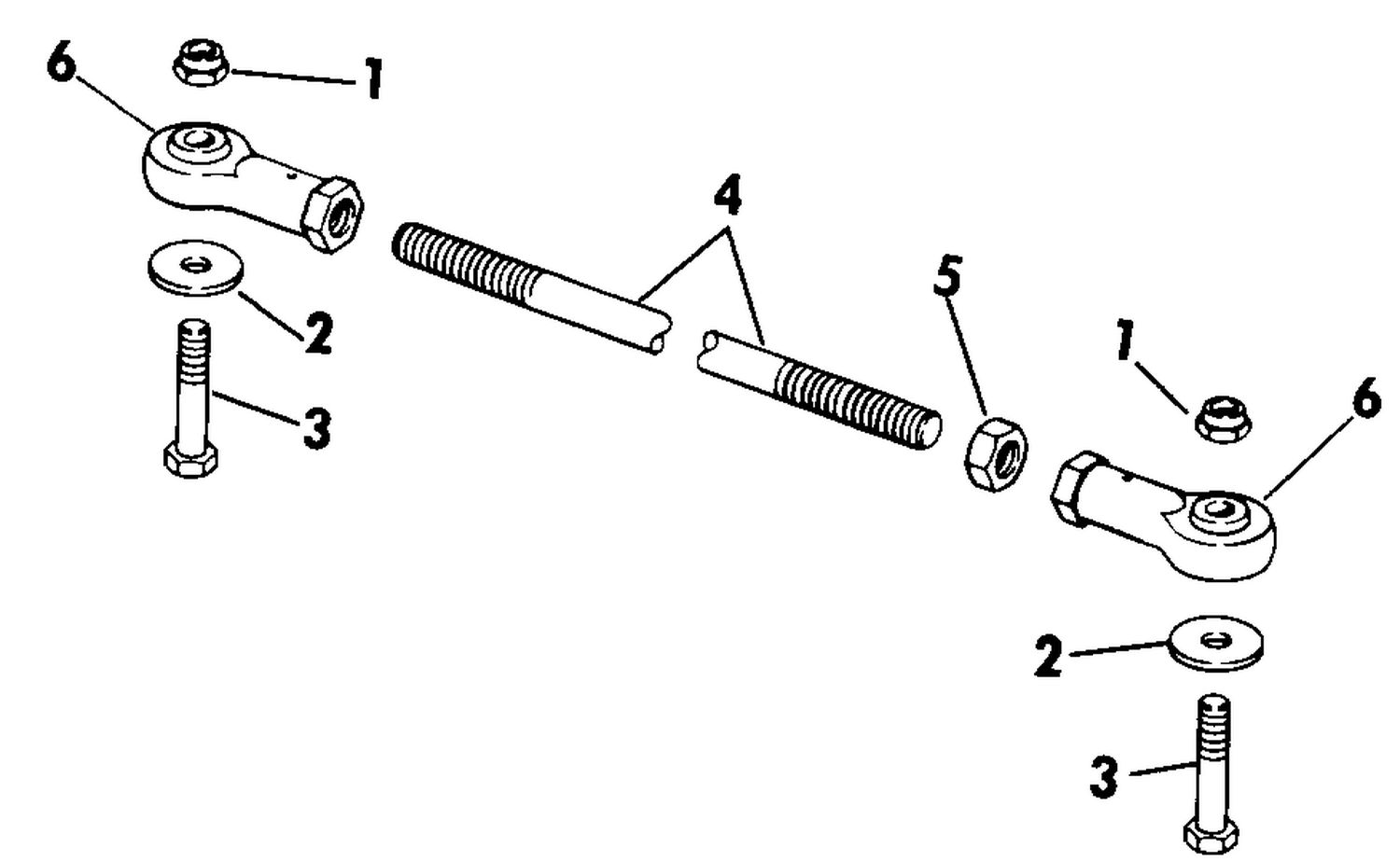 TIE BAR KITS 40 THRU V-6-DUAL ENGINE