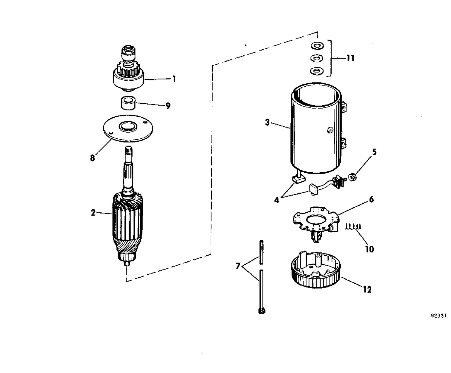 ELECTRIC STARTER PRESTOLITE MODELS MGL-4109