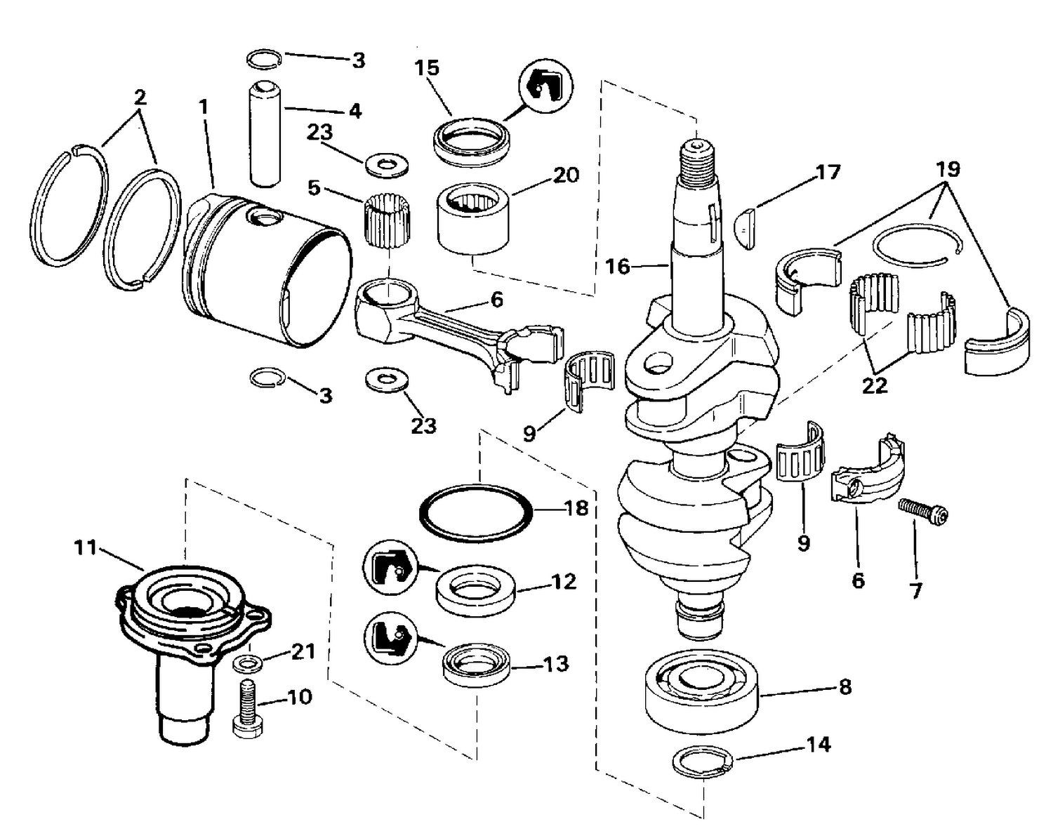 CRANKSHAFT & PISTON