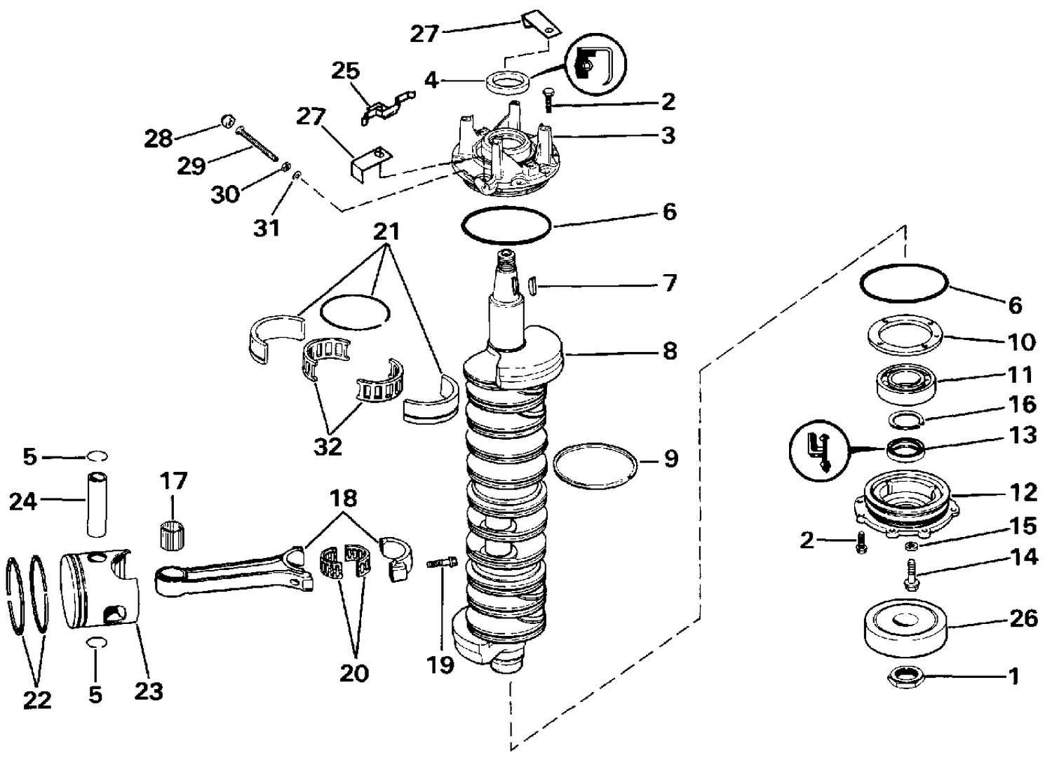 CRANKSHAFT & PISTON