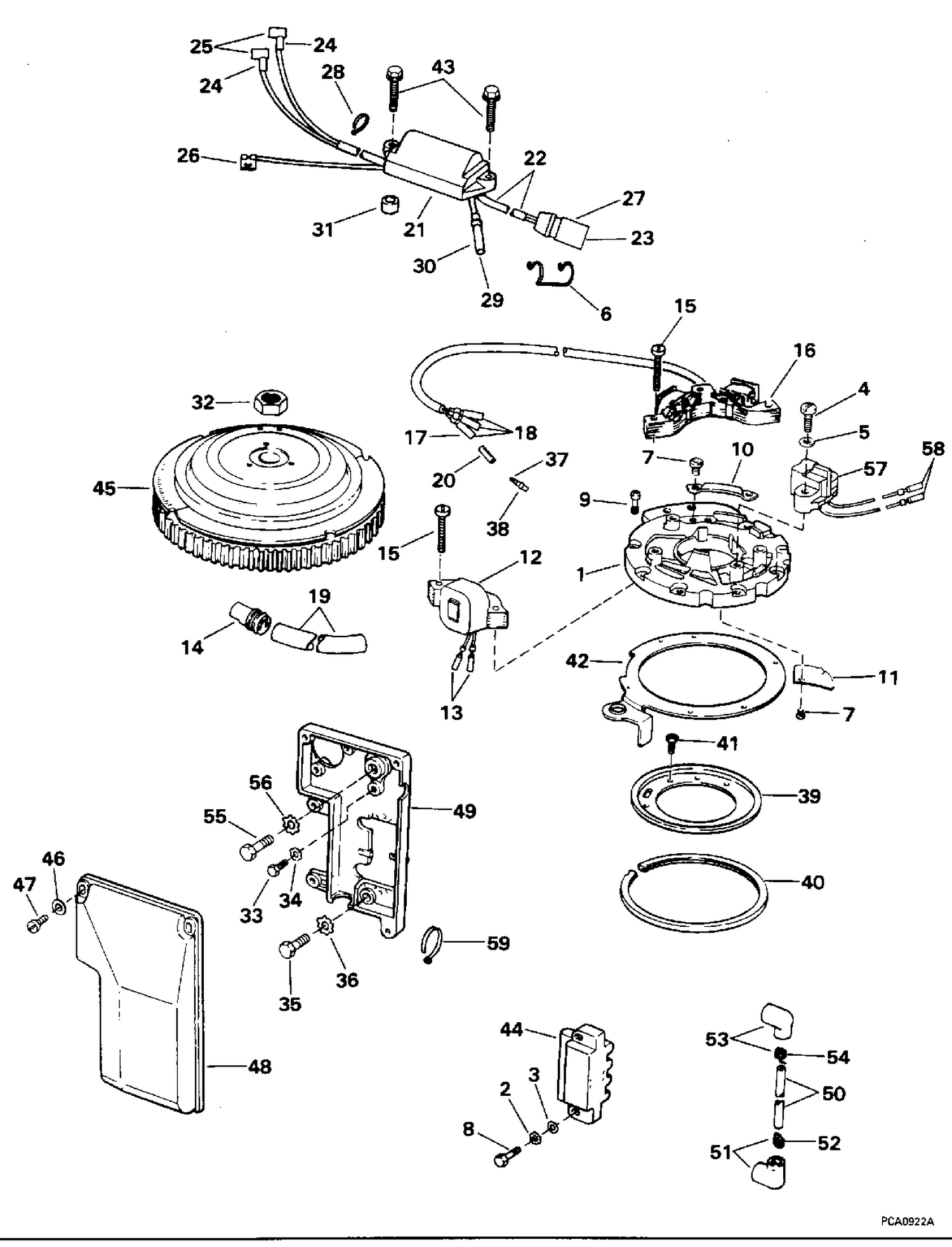 IGNITION SYSTEM - 40 ROPE START