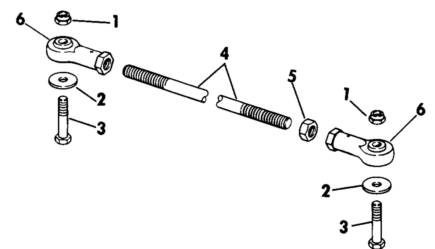 FIXED TIE-BAR KITS 40 THRU V-6 - DUAL ENGINE