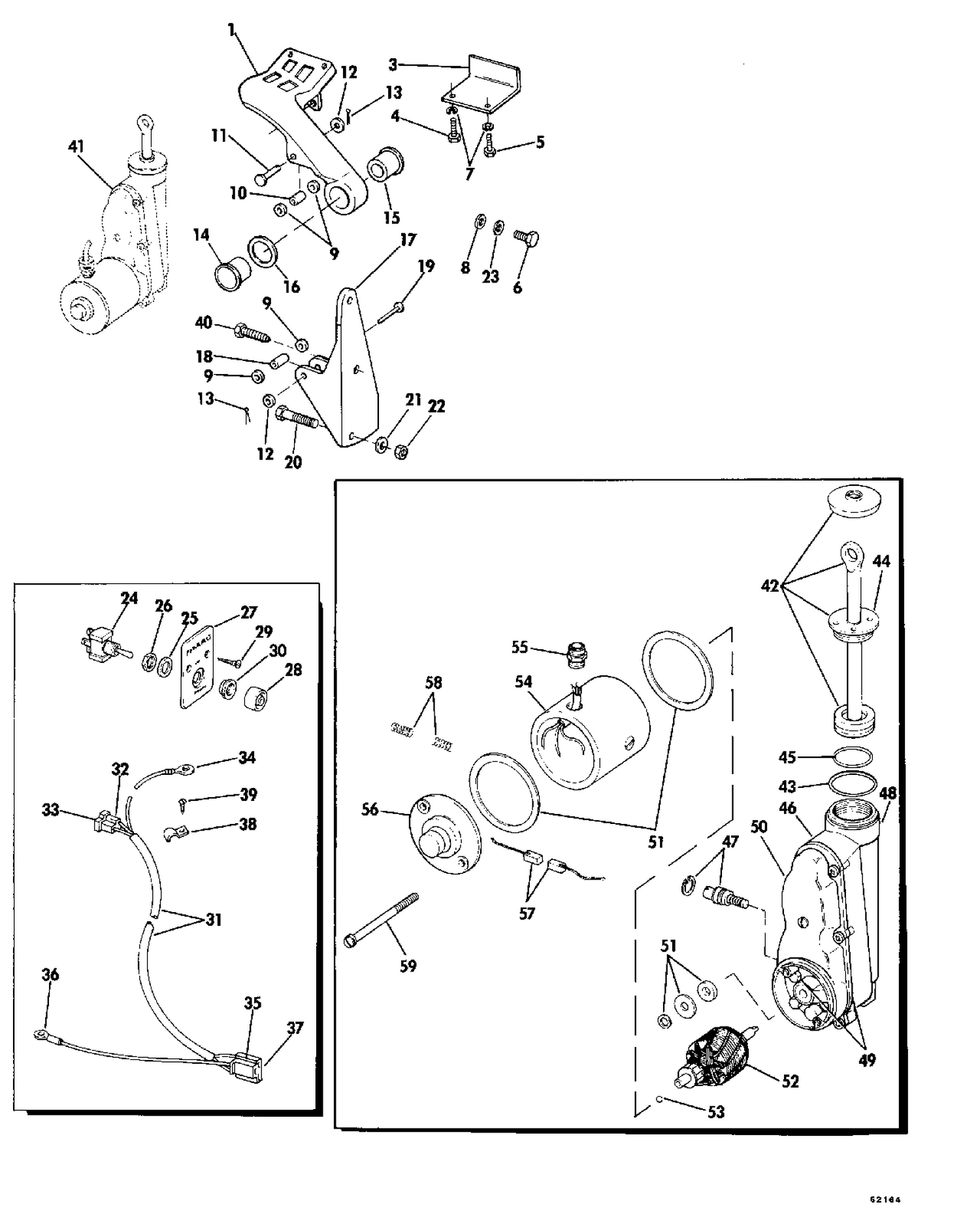 POWER TILT KIT 75 SHORT SHAFT MODELS
