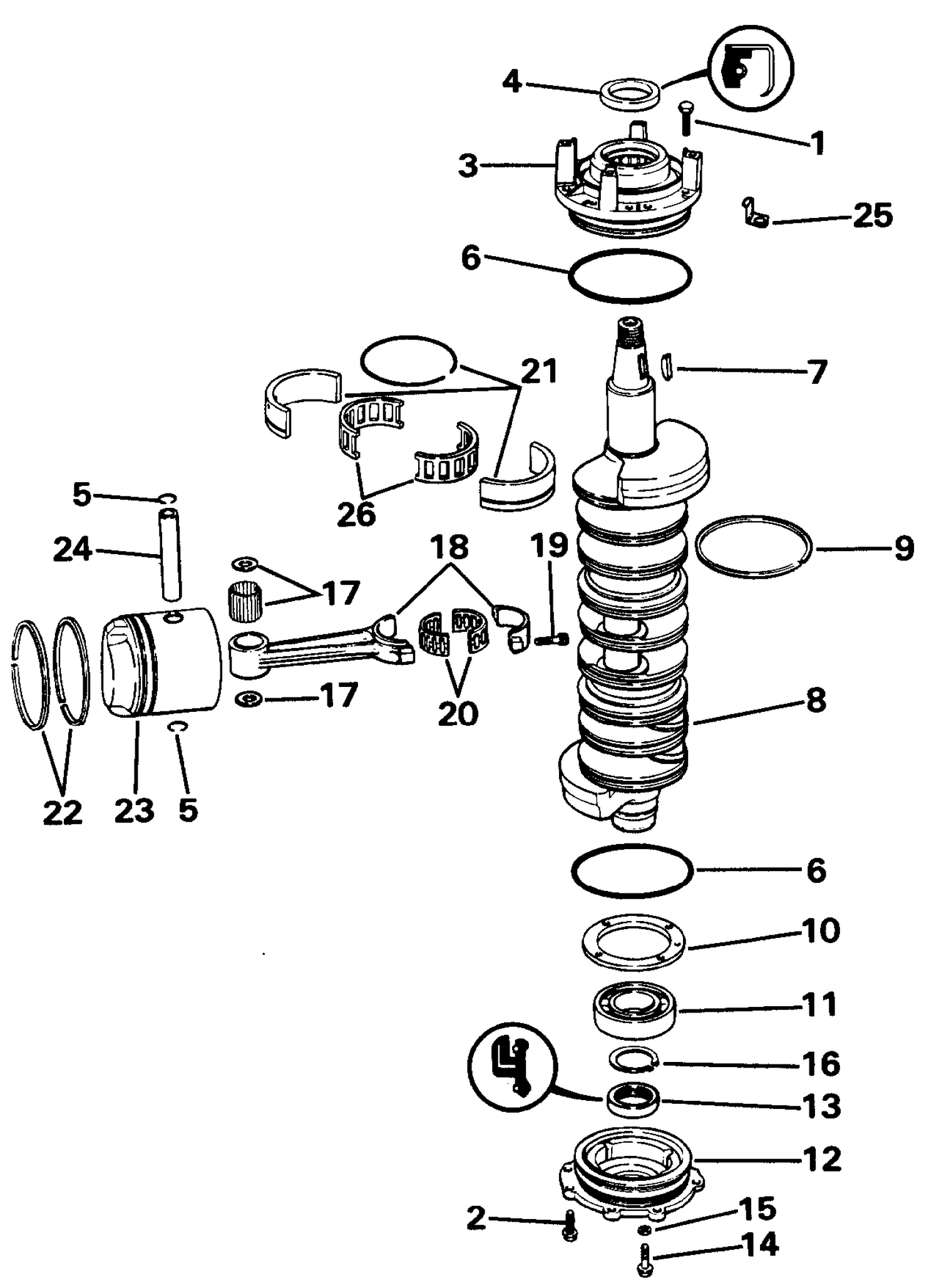 CRANKSHAFT & PISTON
