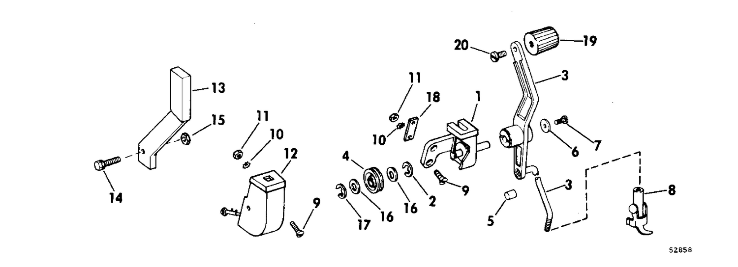 TOP MOUNT CONTROL KIT 6 HP