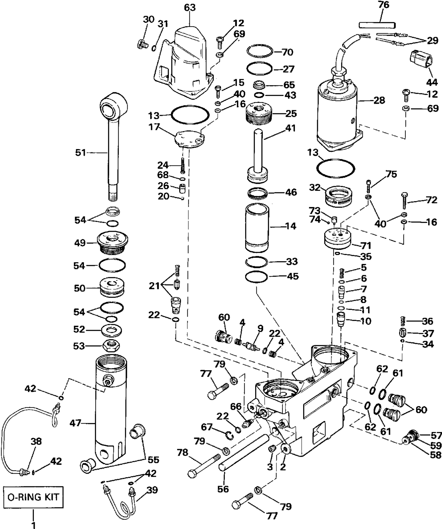 POWER TRIM/TILT HYDRAULIC ASSEMBLY