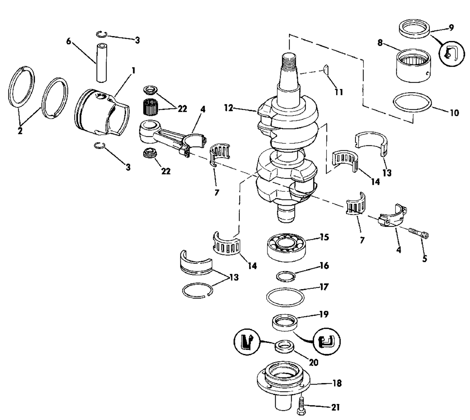 CRANKSHAFT & PISTON