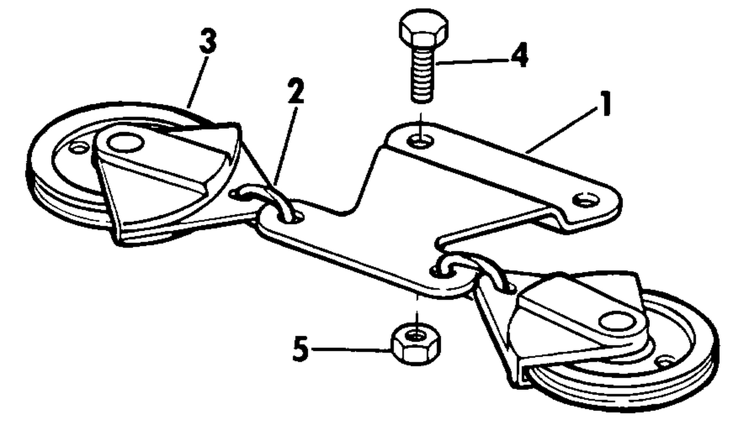 STEERING CONNECTOR KIT - CABLE PULLEY - 20, 25, 30 35