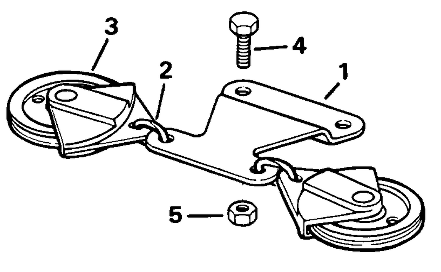 STEERING CONNECTOR KIT - CABLE PULLEY - 20, 25, 30 35