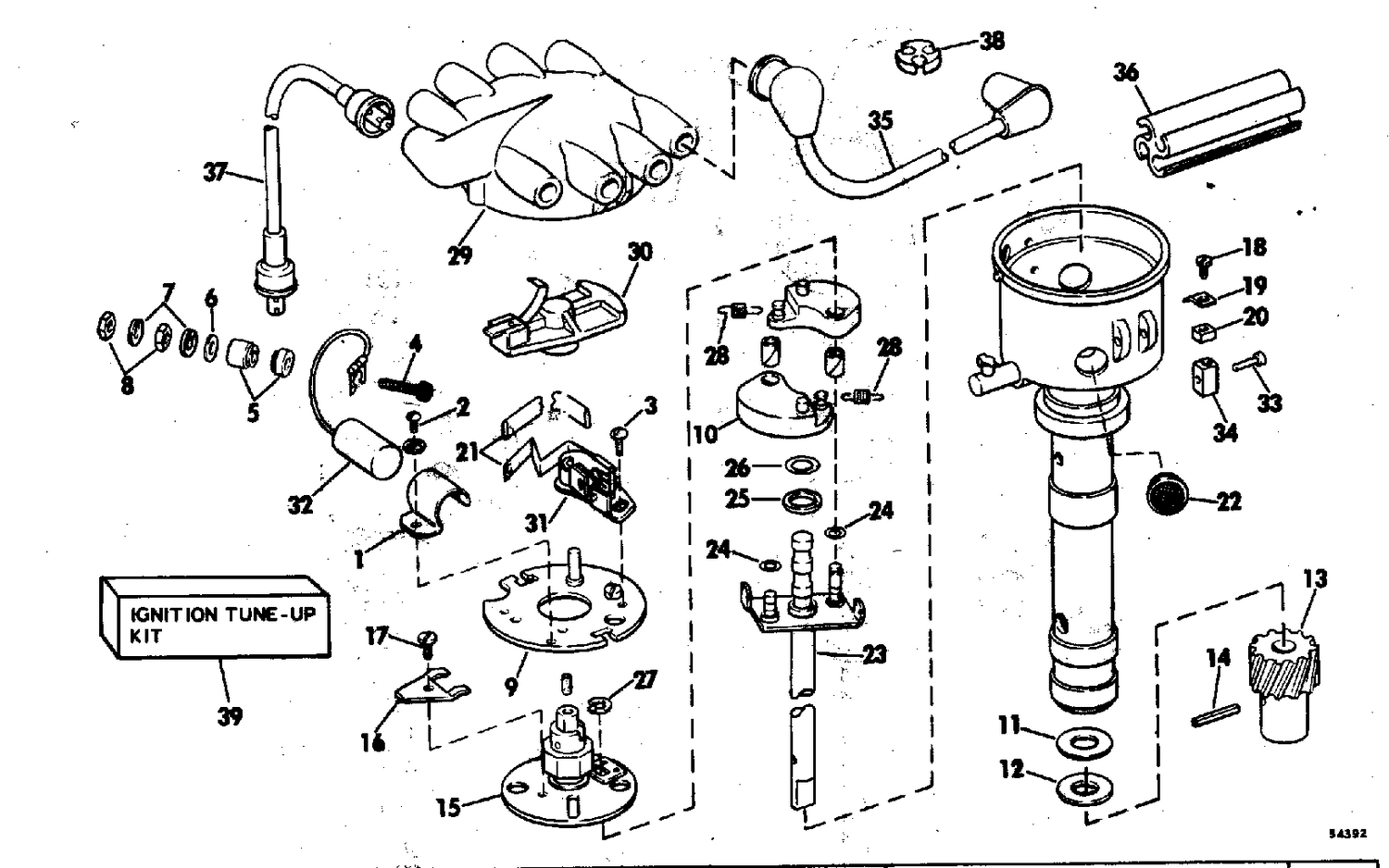 DISTRIBUTOR GROUP 225 HP STERN DRIVE
