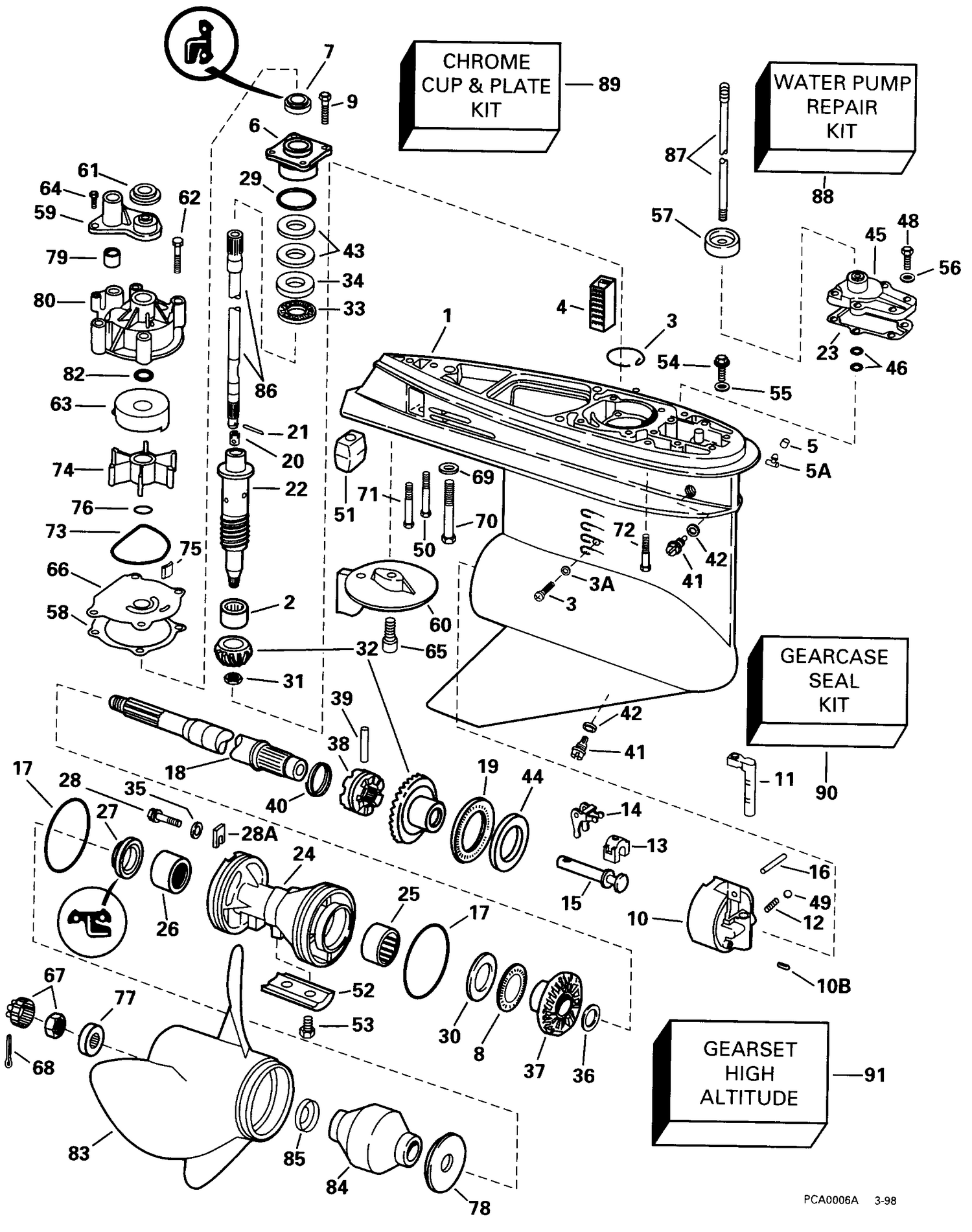 GEARCASE -- STANDARD ROTATION -- GL MODELS