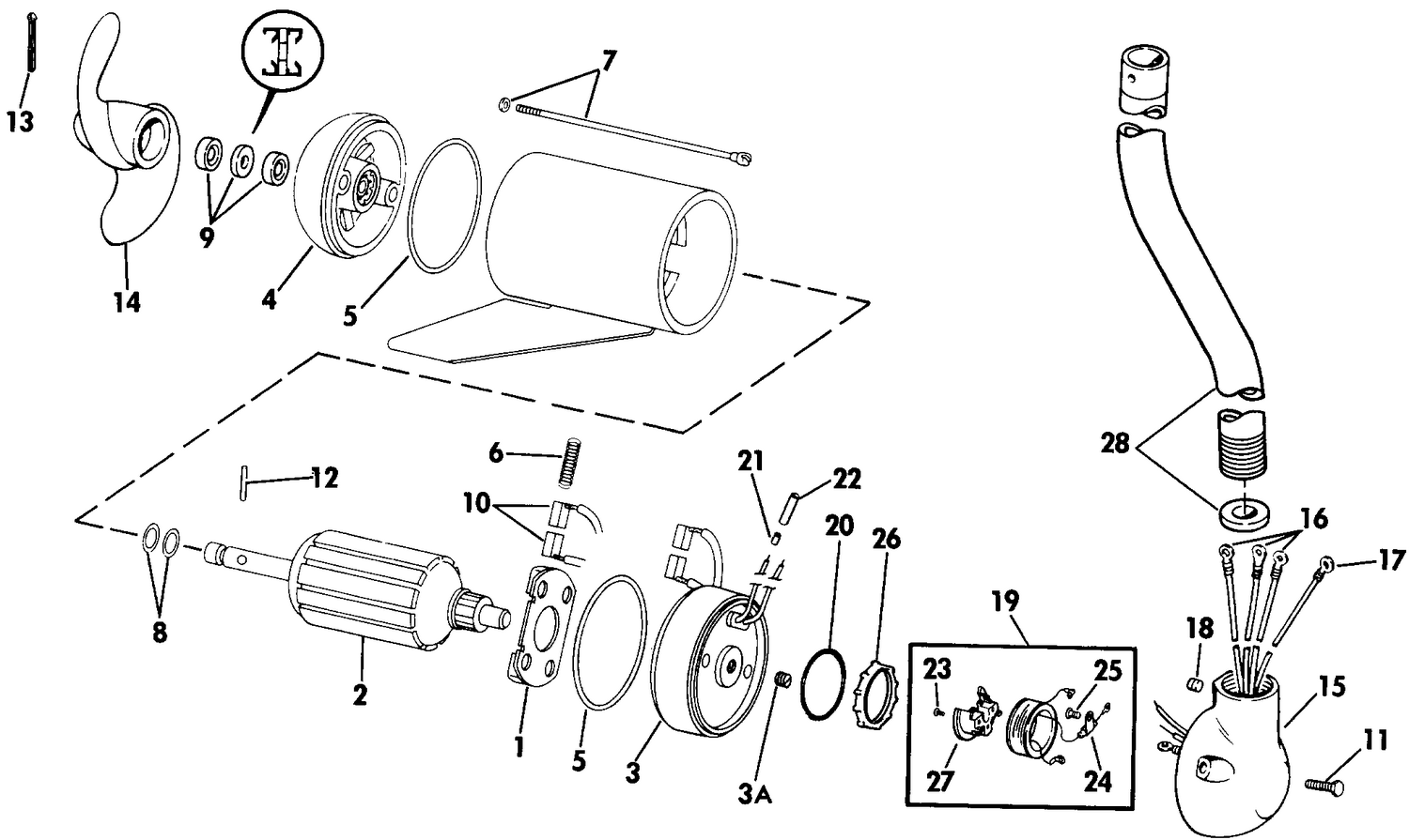 MOTOR AND ADAPTER GROUP / 12 VOLT