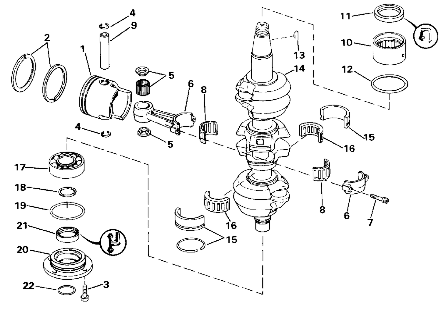 CRANKSHAFT & PISTON