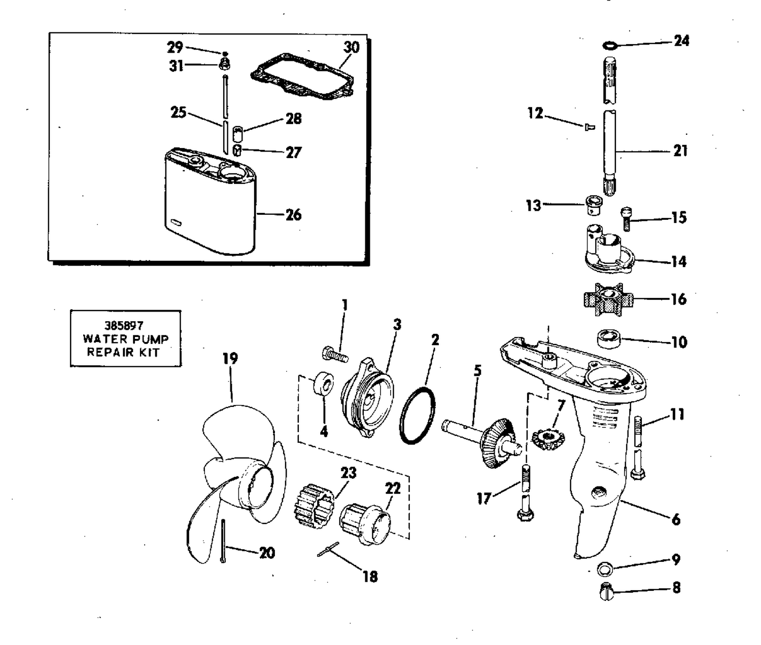 GEARCASE-STANDARD DRIVE