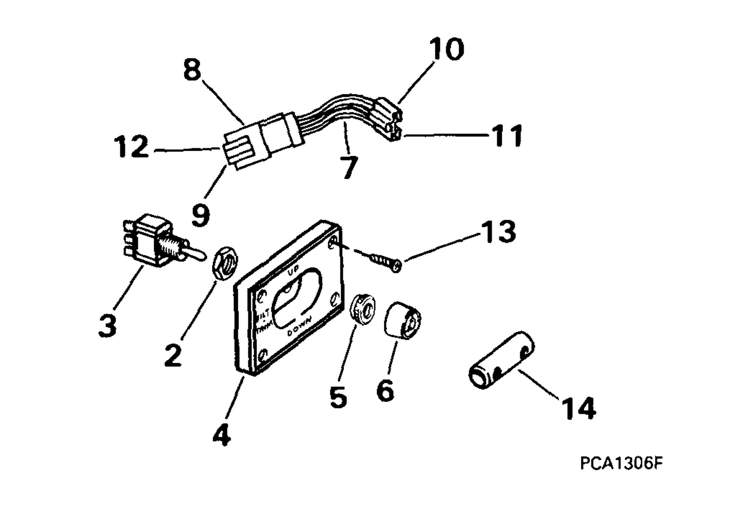 TRIM/TILT SWITCH KIT -- DUAL ENGINE
