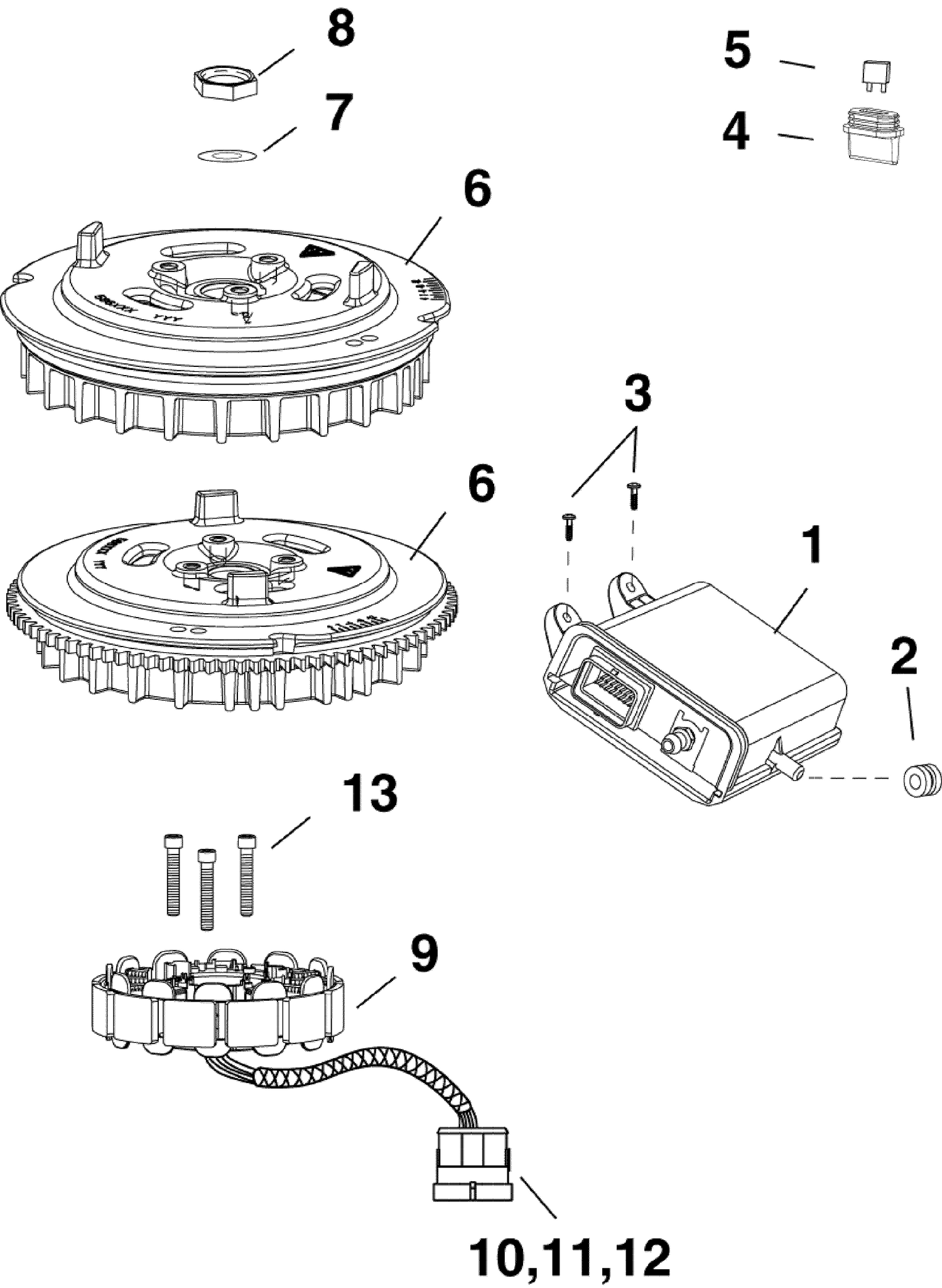 02-3_EMM, STATOR, FLYWHEEL