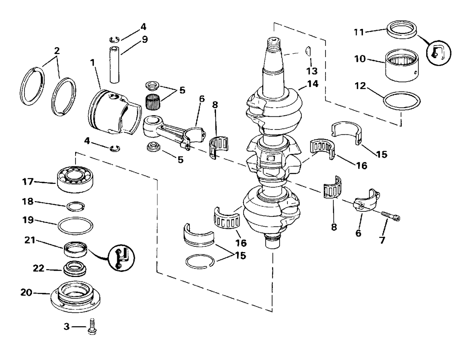 CRANKSHAFT & PISTON