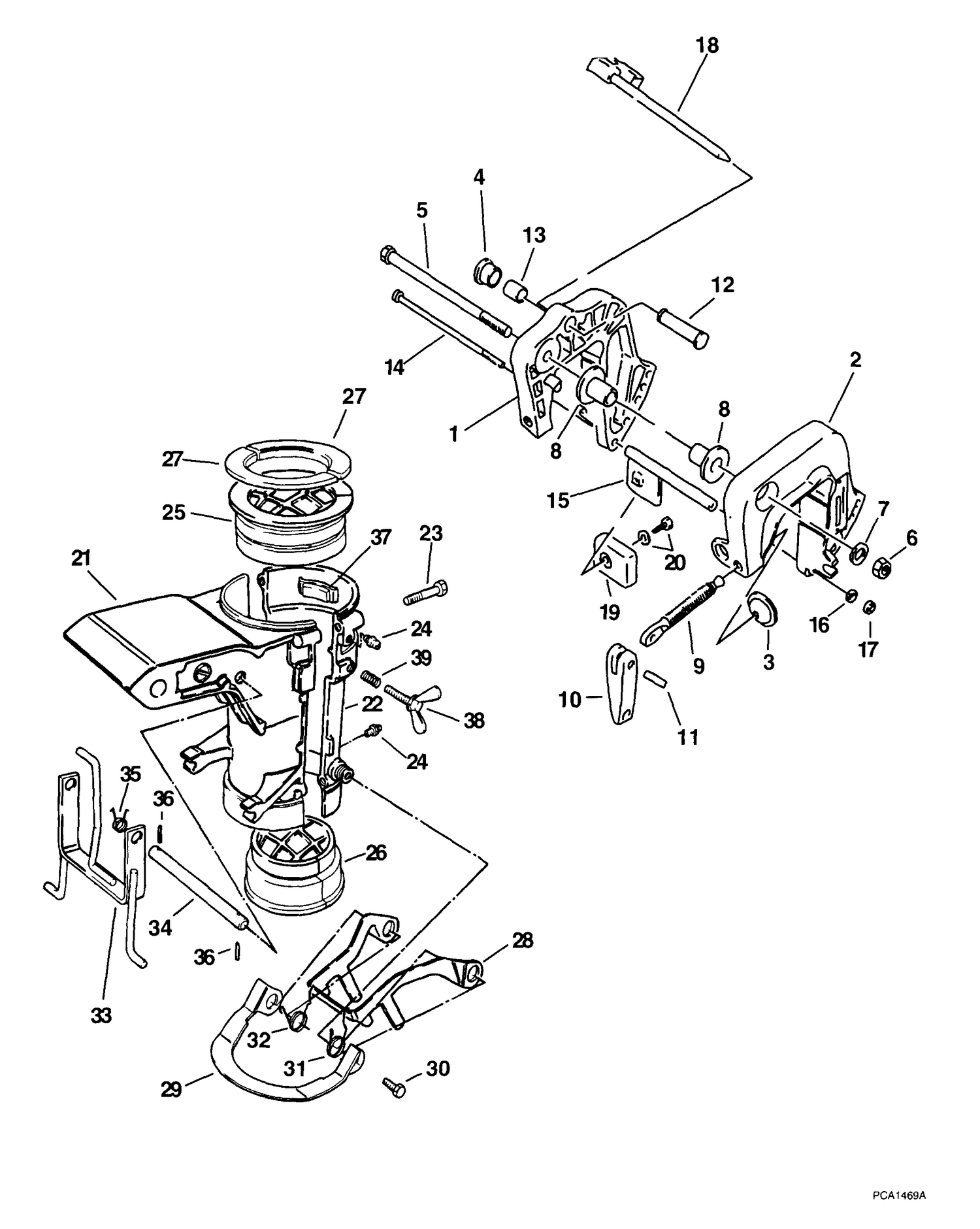 STERN & SWIVEL BRACKET