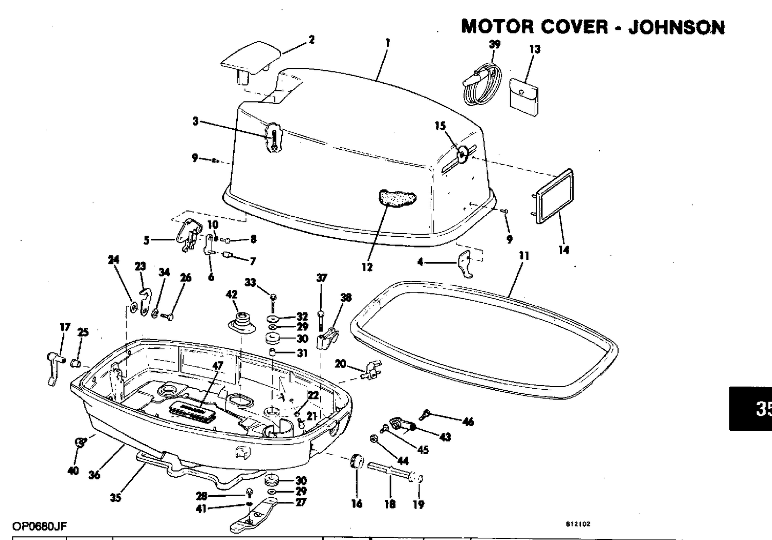 MOTOR COVER-JOHNSON