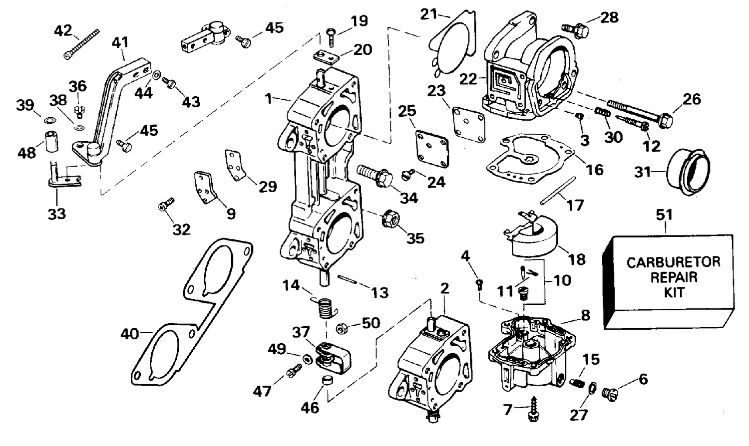 CARBURETOR AND LINKAGE - 200