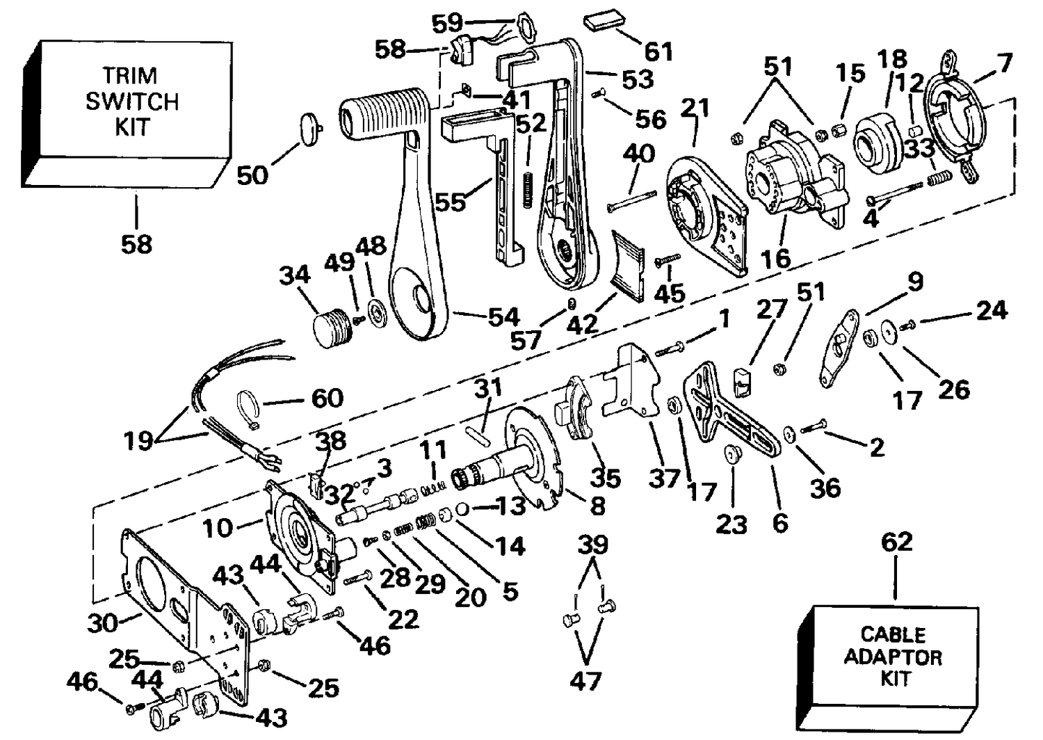 REMOTE CONTROL - CONCEALED SIDE MOUNT