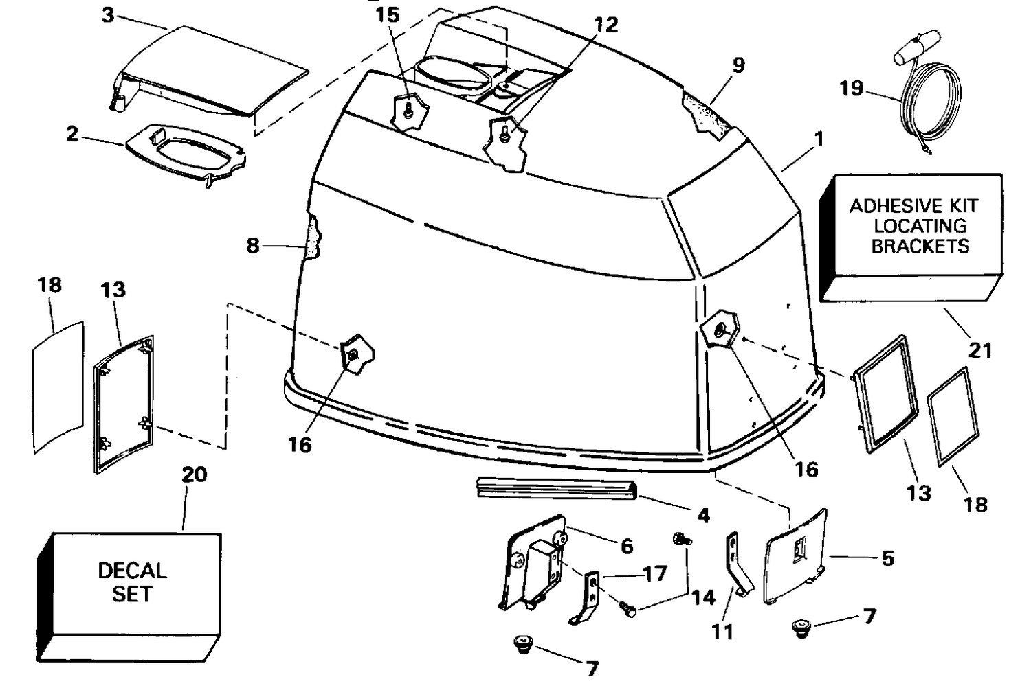 ENGINE COVER - EVINRUDE