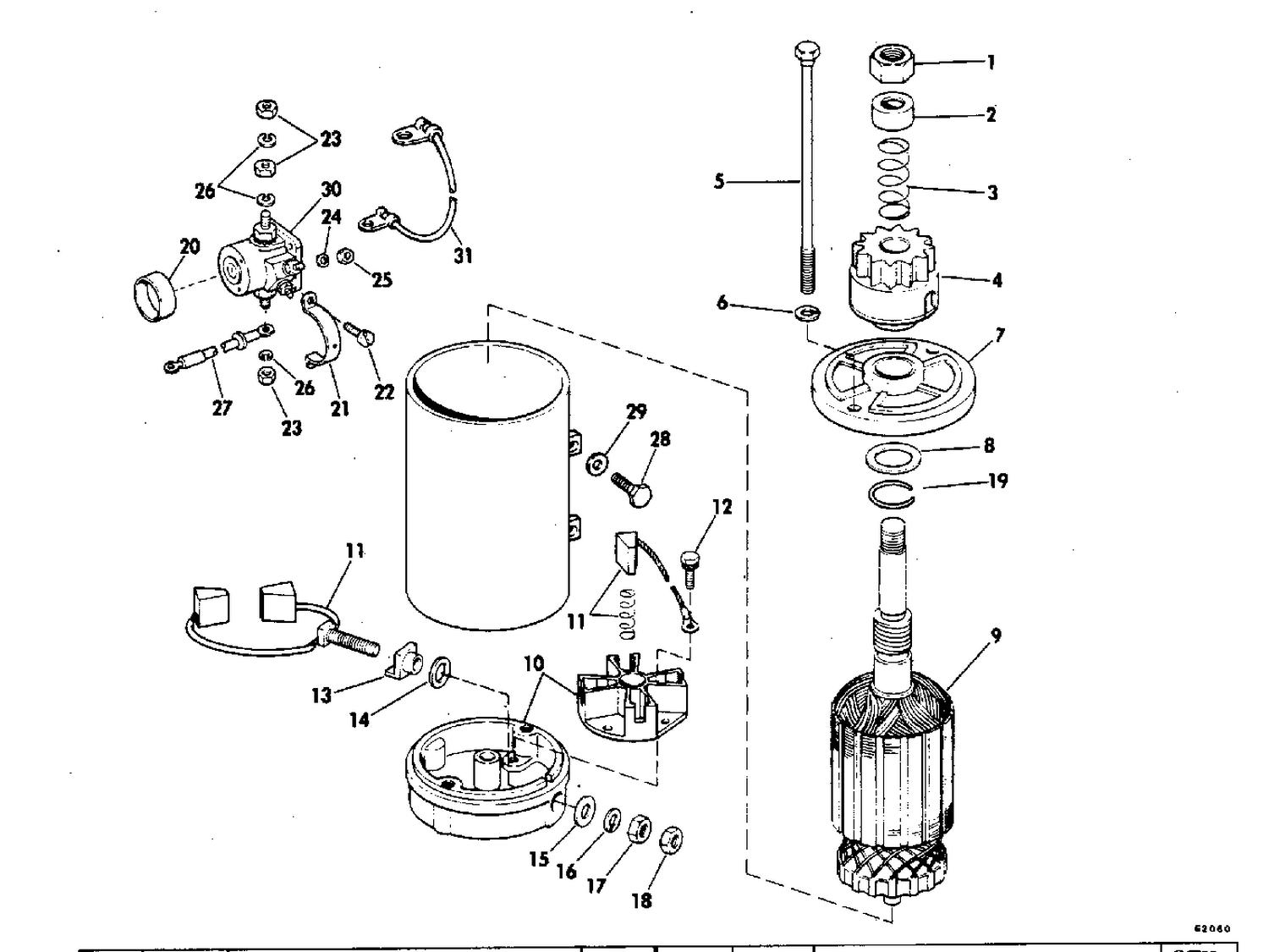 ELECTRIC STARTER & SOLENOID AMERICAN BOSCH 10629-23-M03
