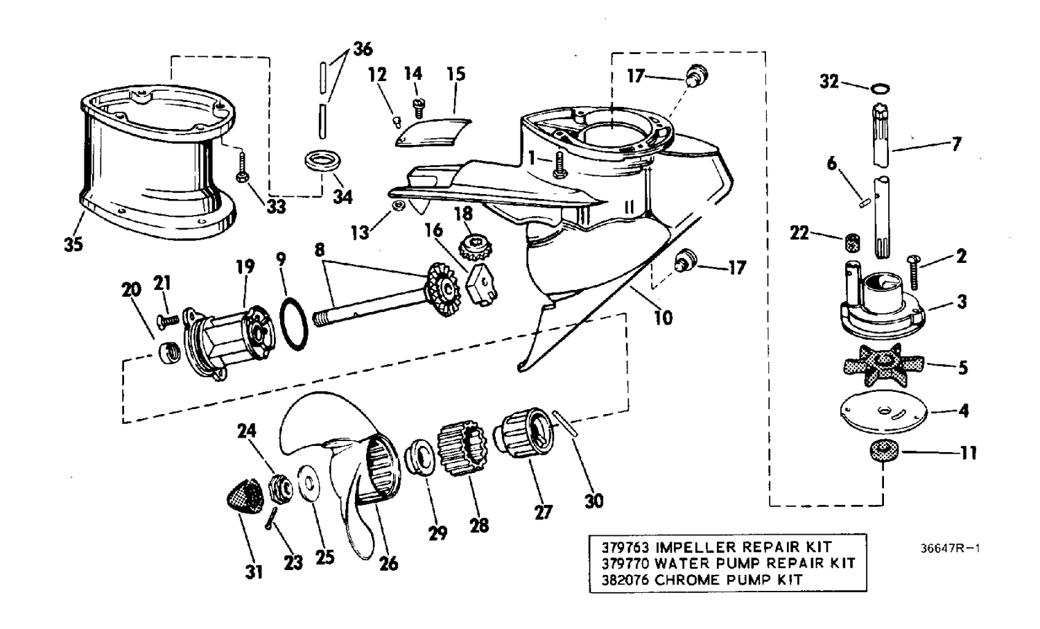 GEARCASE GROUP - WEEDLESS DRIVE