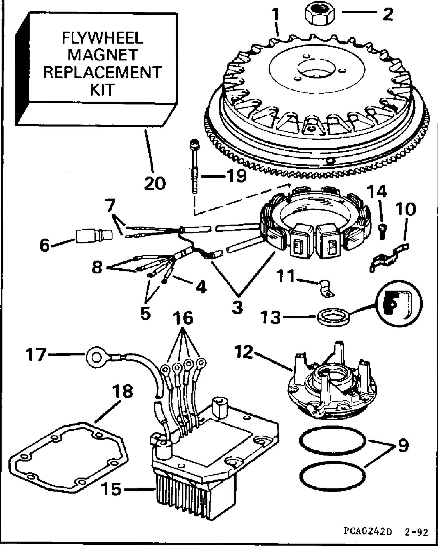 ALTERNATOR KIT 35 APM - 120, 130, 125E, 140