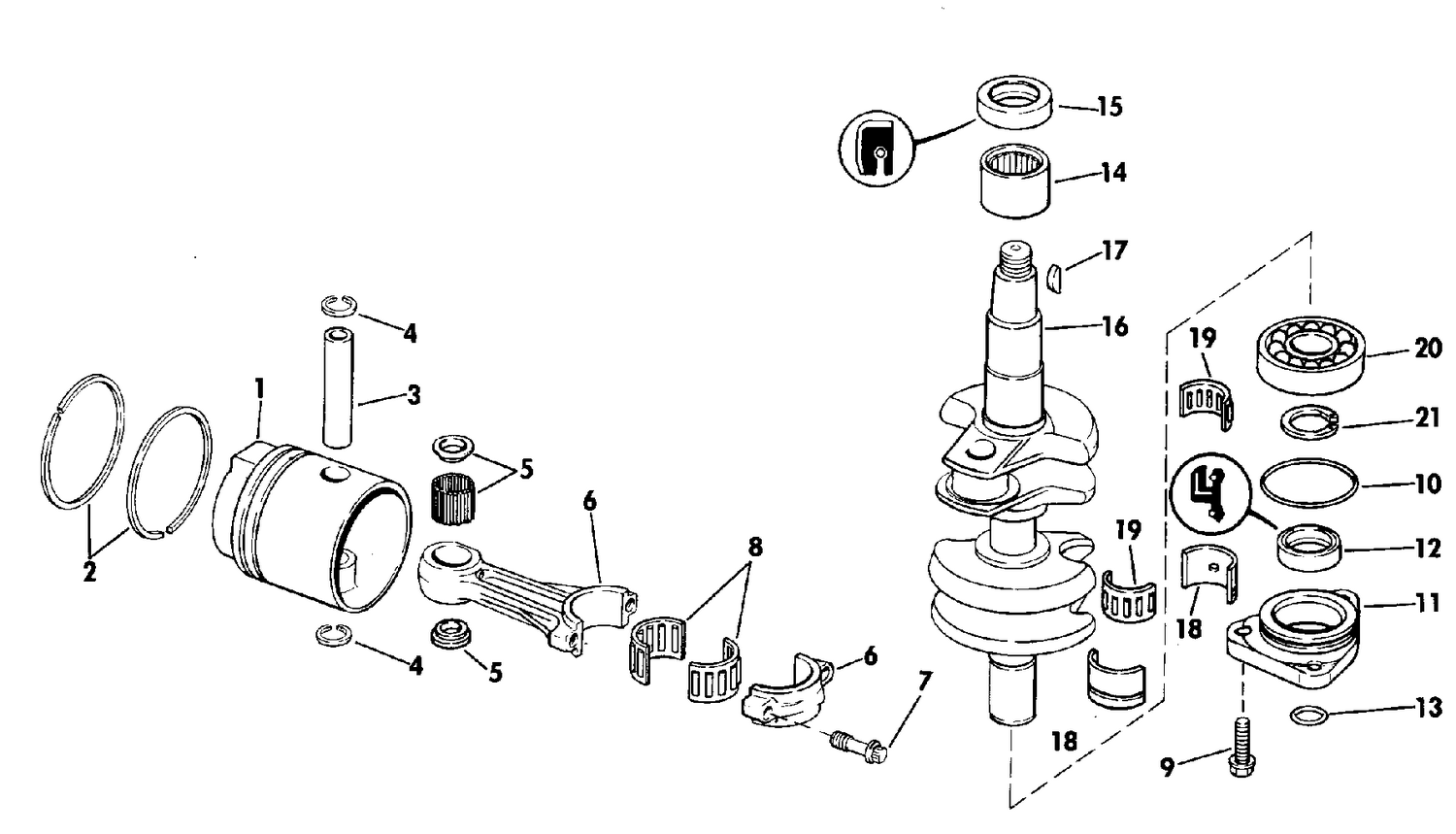 CRANKSHAFT & PISTON