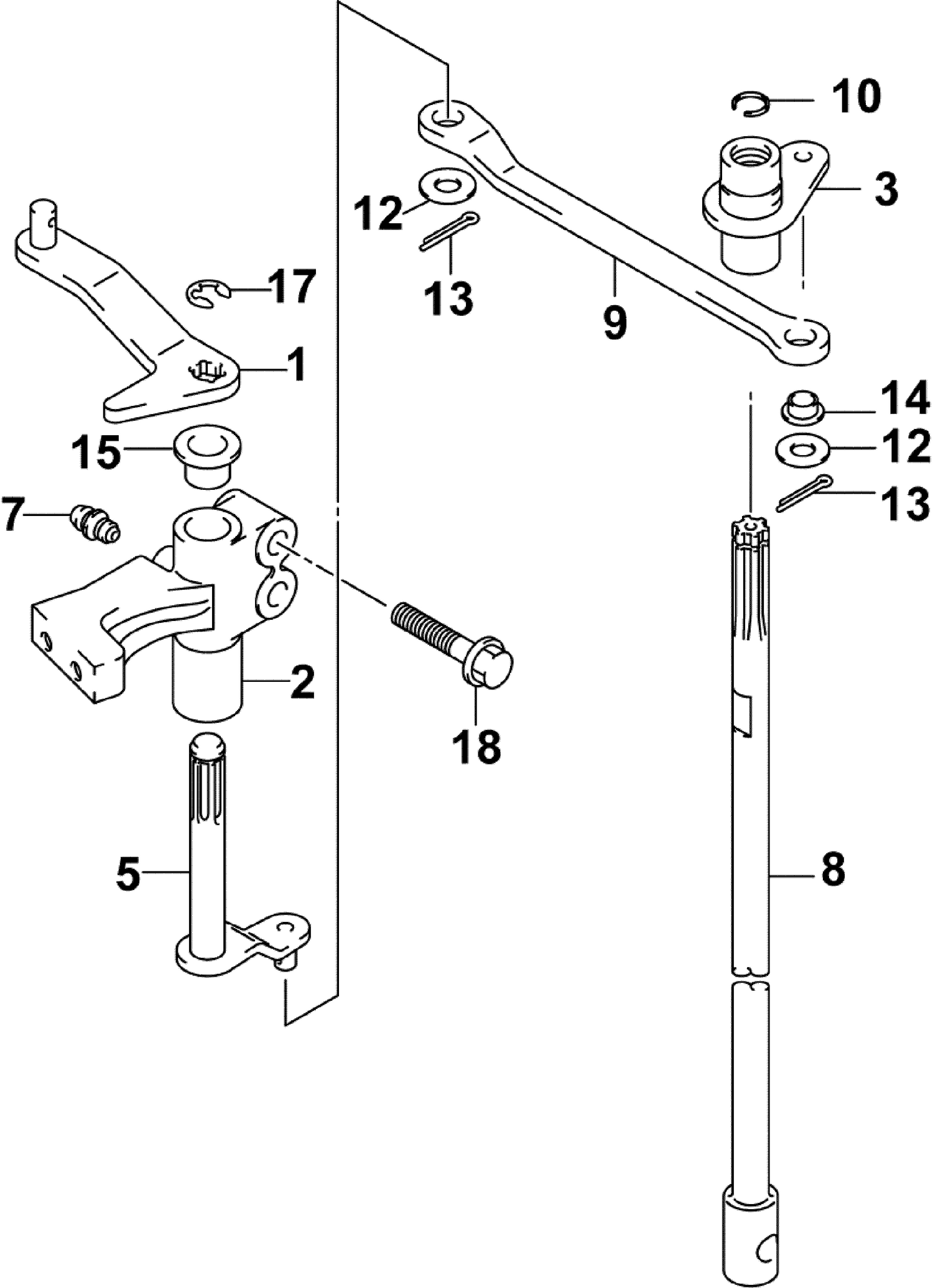 SHIFT LINKAGE Up to SN 032266