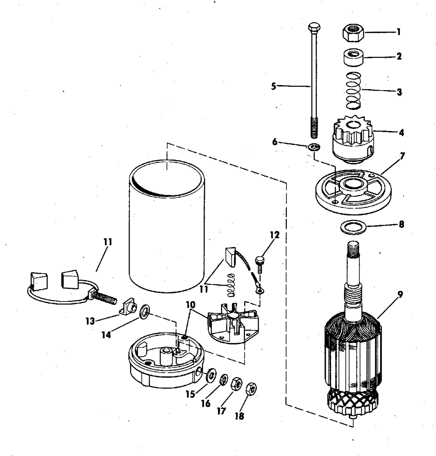 ELECTRIC STARTER AMERICAN BOSCH SMH 12C41