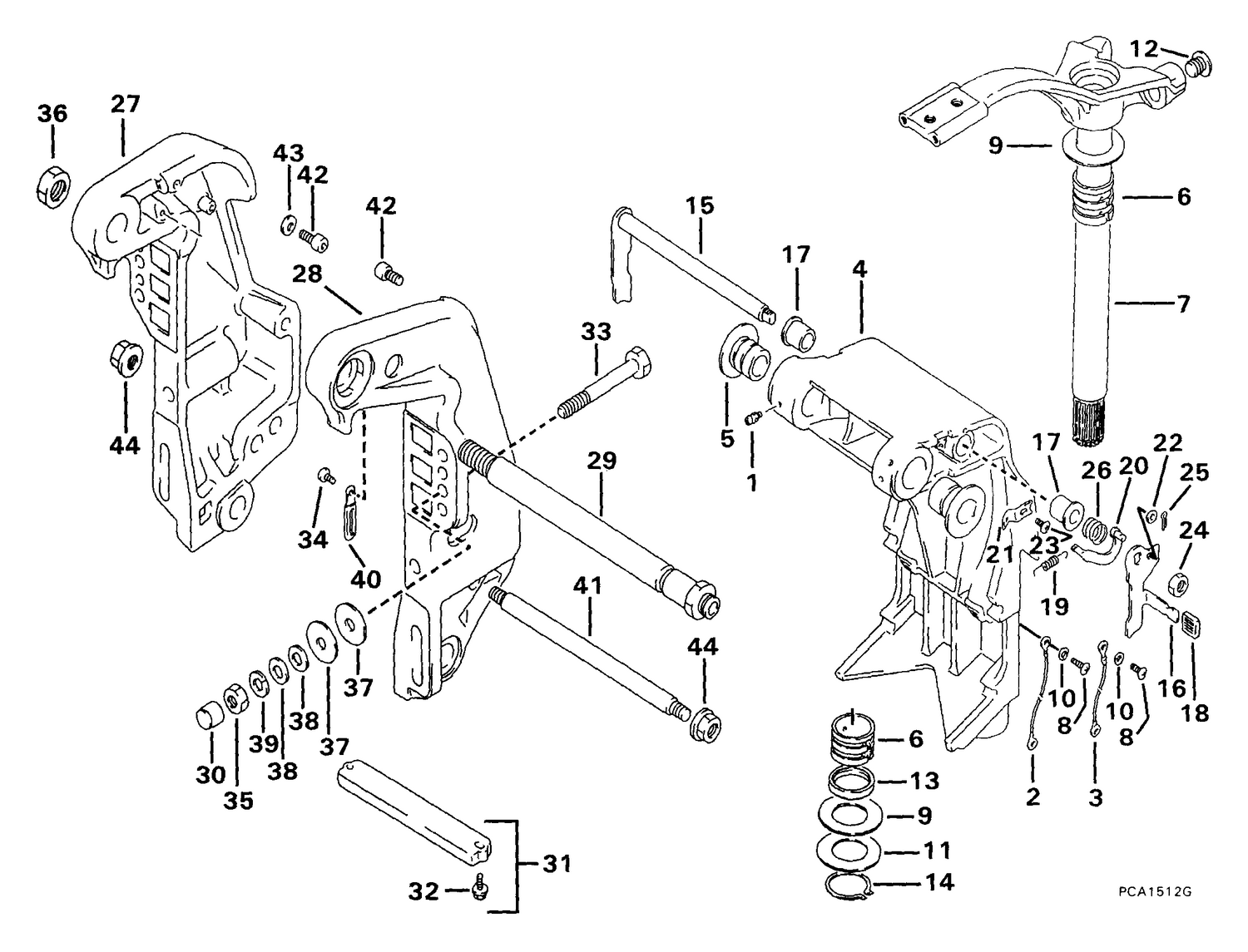 STERN & SWIVEL BRACKET