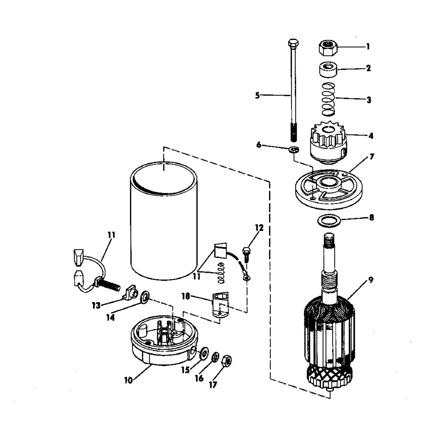 ELECTRIC STARTER AMERICAN BOSCH SMH 12B41