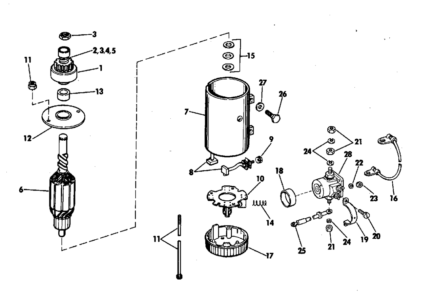 ELECTRIC STARTER AND SOLENOID PRESTOLITE MODELS MKW 4001